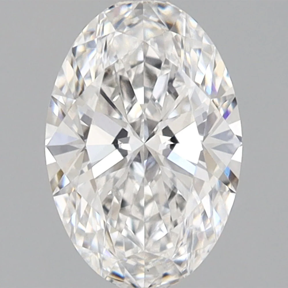 1.02 Carat Oval Lab Grown Diamond VVS2 Clarity D Color IGI Certified