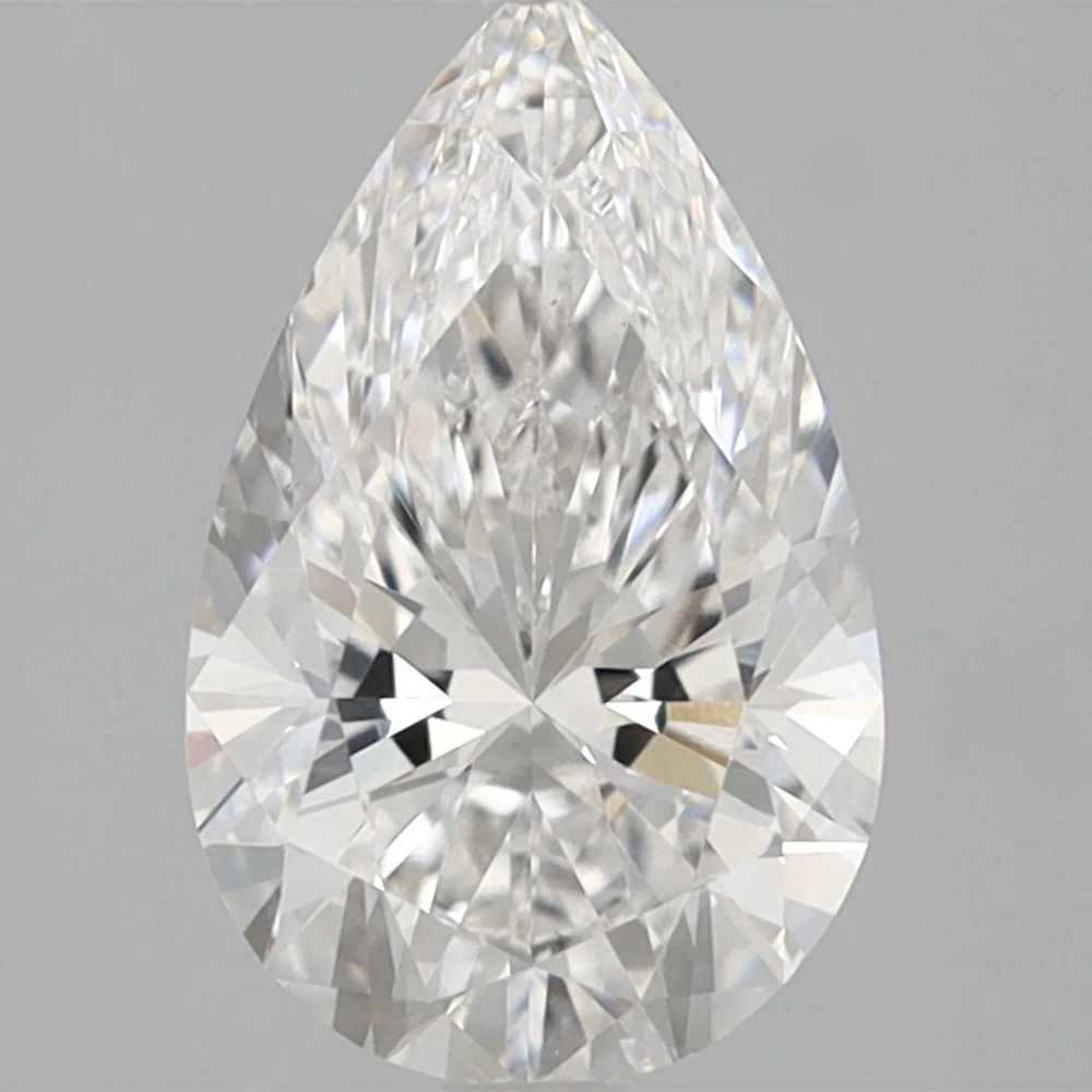 1.55 Carat Pear Lab Grown Diamond VVS2 Clarity E Color IGI Certified