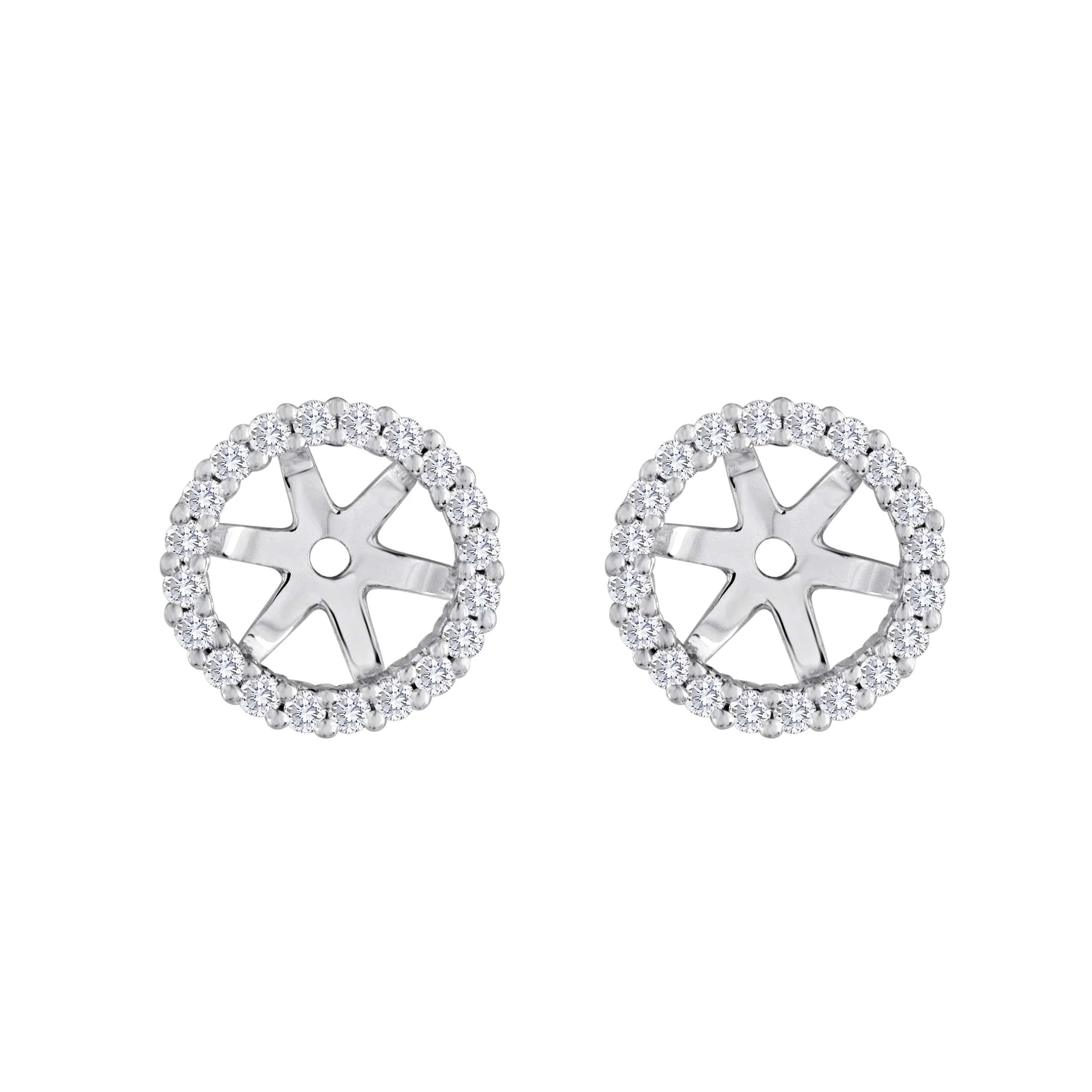 14K 0.33 CTW Diamond Earring Jackets