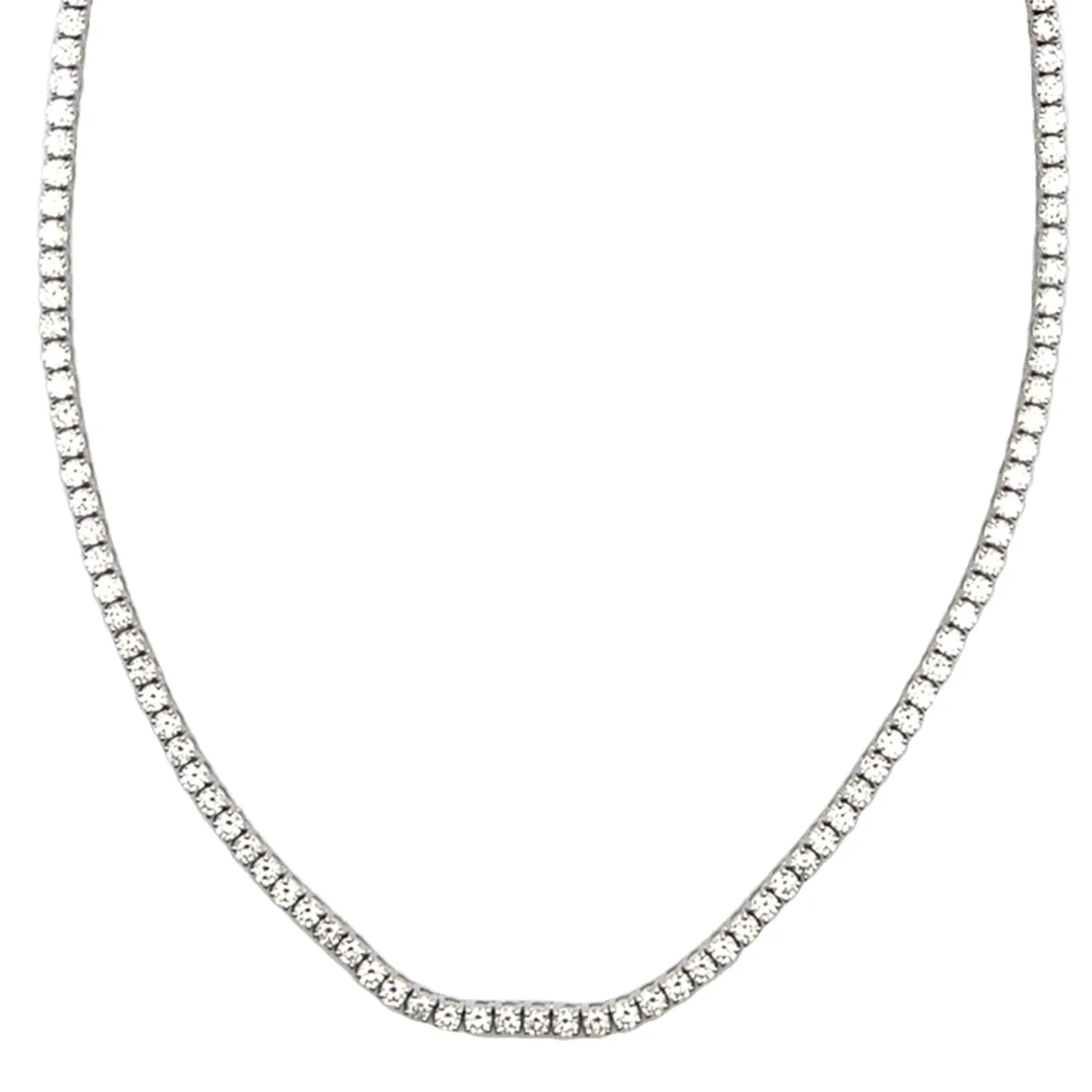 14K 10.35 CTW Diamond Tennis Necklace