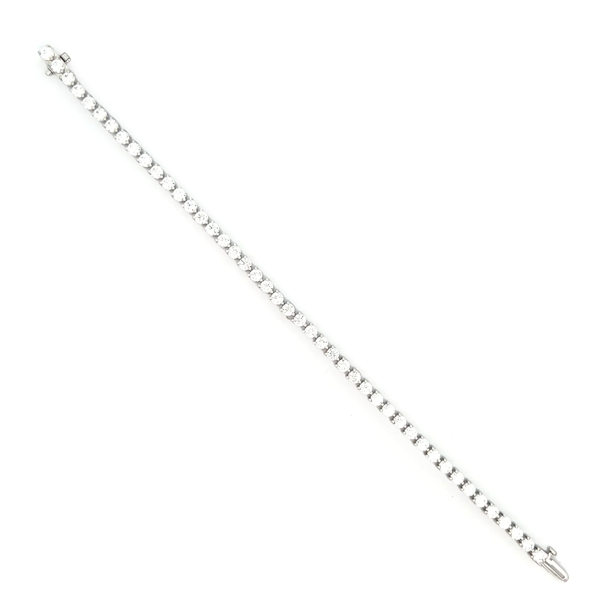 14K 5.09 CTW Lab Grown Diamond Tennis Bracelet - Image 3