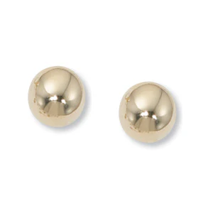 14K 7mm Ball Stud Earrings