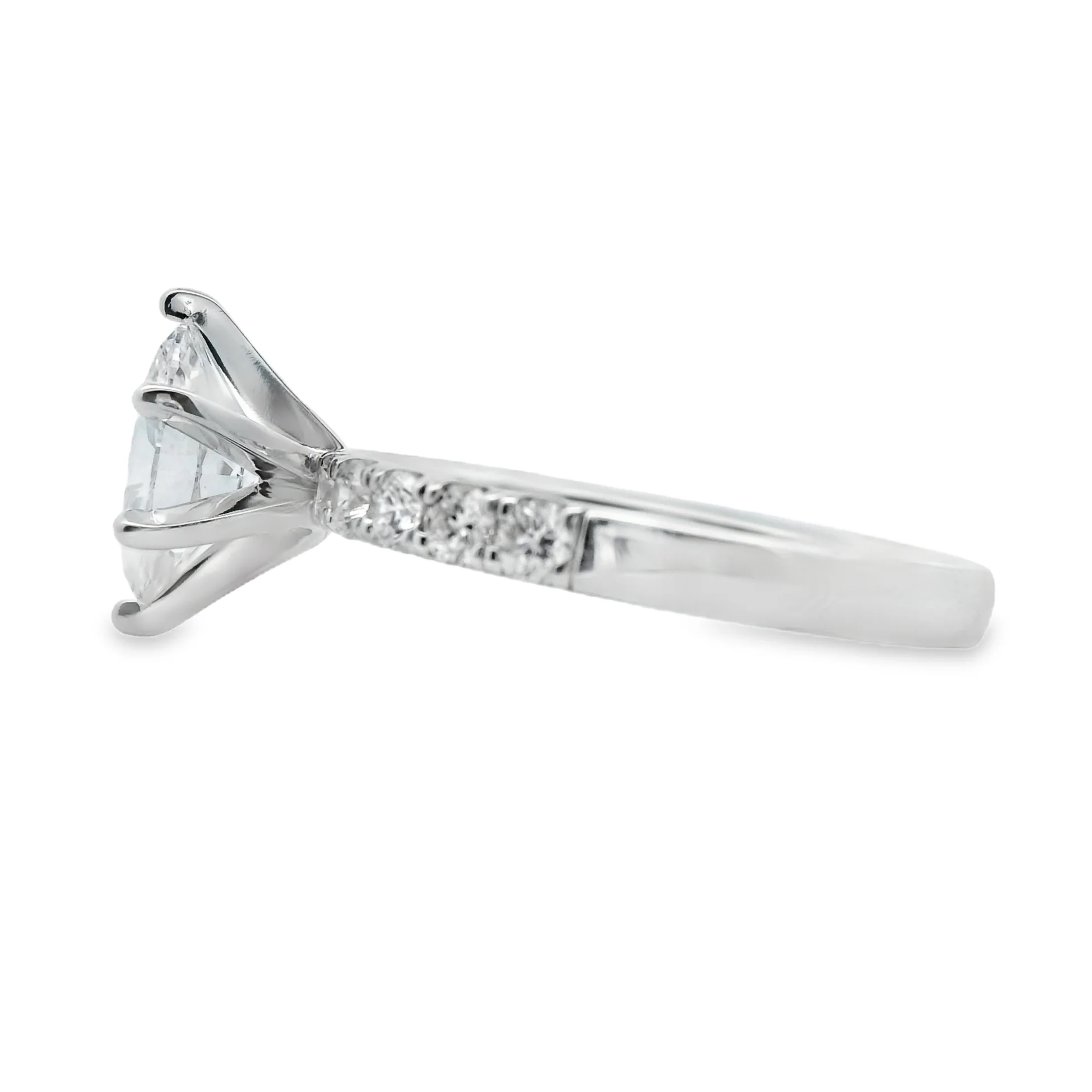 14K White Gold 1.71 CTW Diamond Engagement Ring - Image 2
