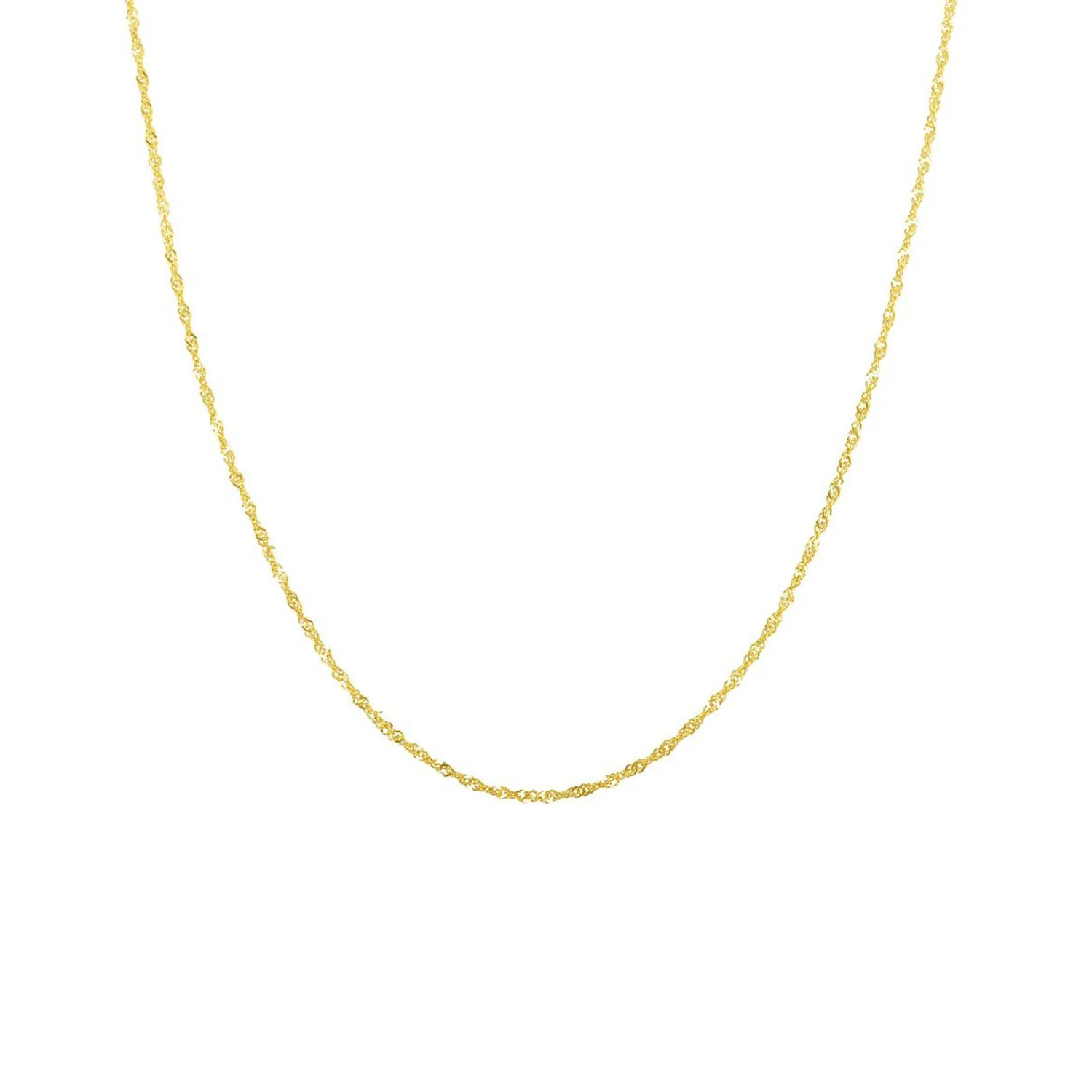 14K Yellow Gold 20 Inch Singapore Chain - Image 3