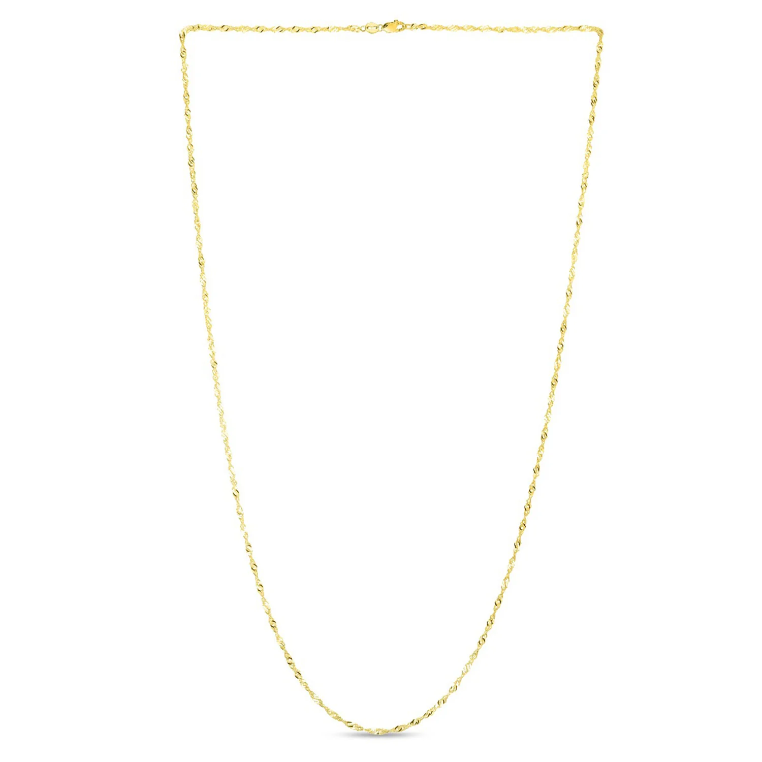 14K Yellow Gold 20 Inch Singapore Chain - Image 3