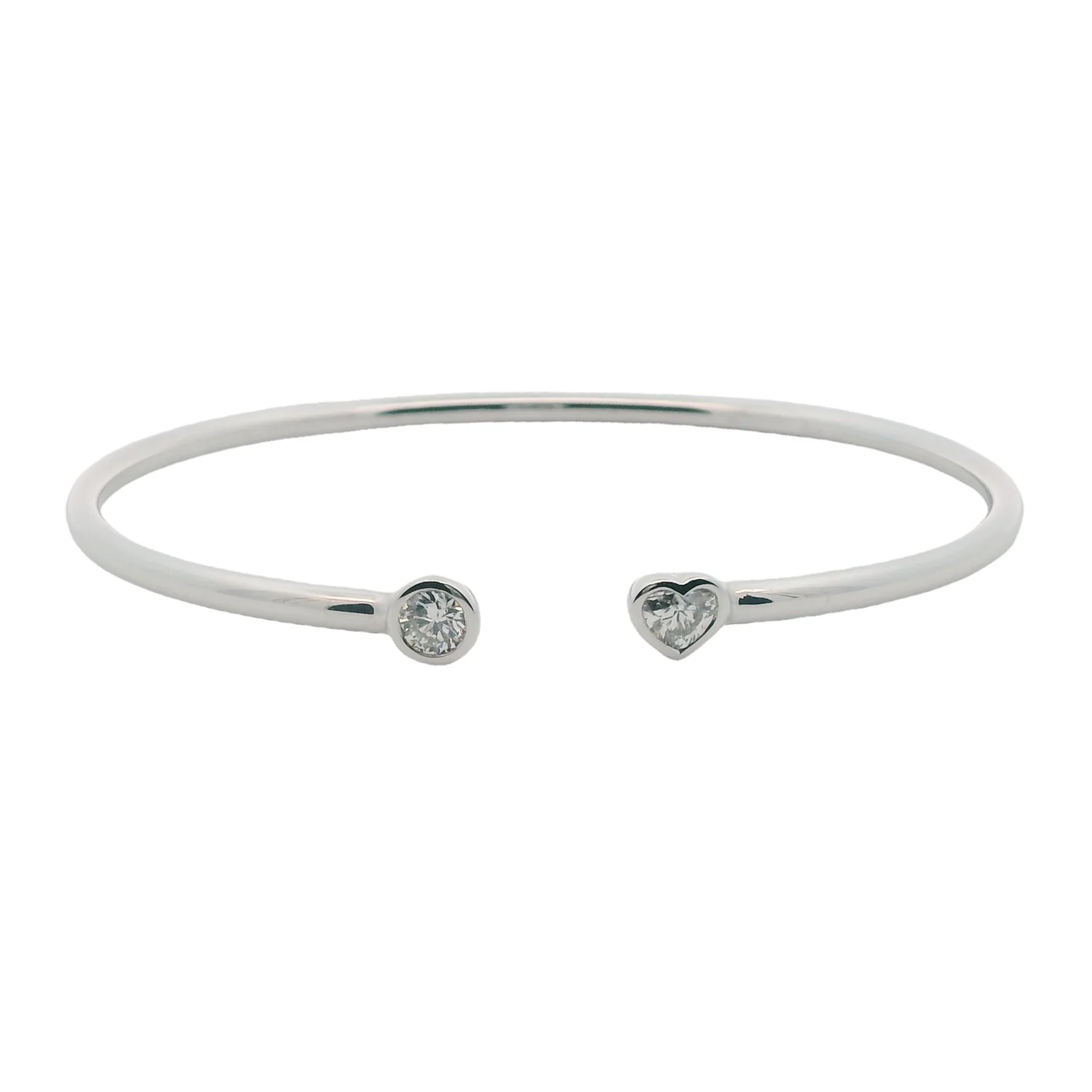 14K 0.50 CTW Diamond Flex Bangle