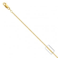 14K Yellow Gold 16 Inch Cable Chain