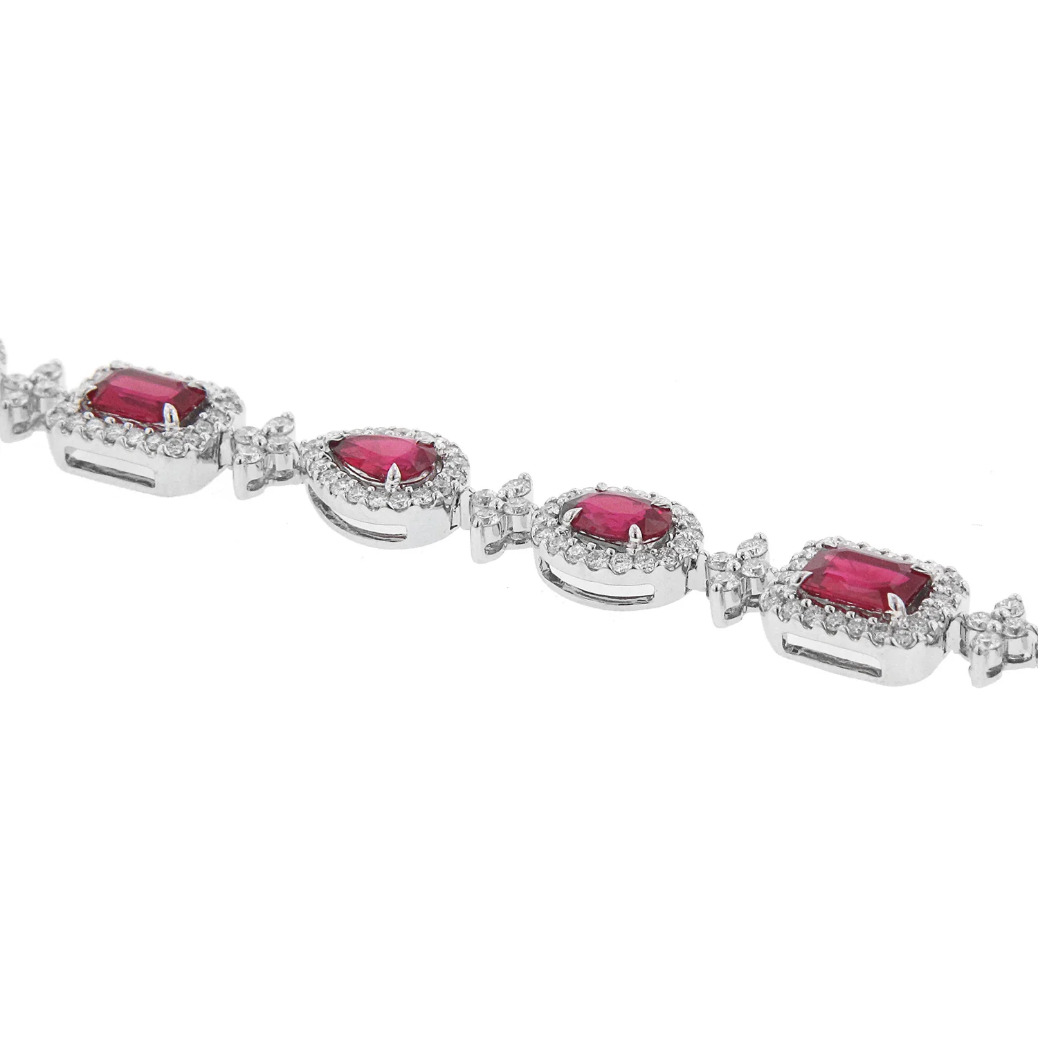 18K 6.00 CTW Burmese Ruby and 2.05 CTW Diamond Bracelet - Image 3