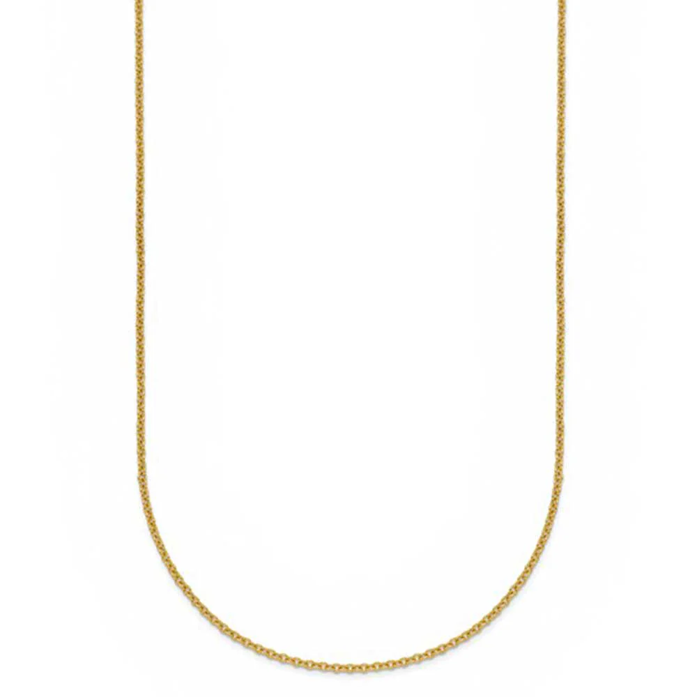 18K Yellow Gold 20 Inch Cable Chain - Image 2