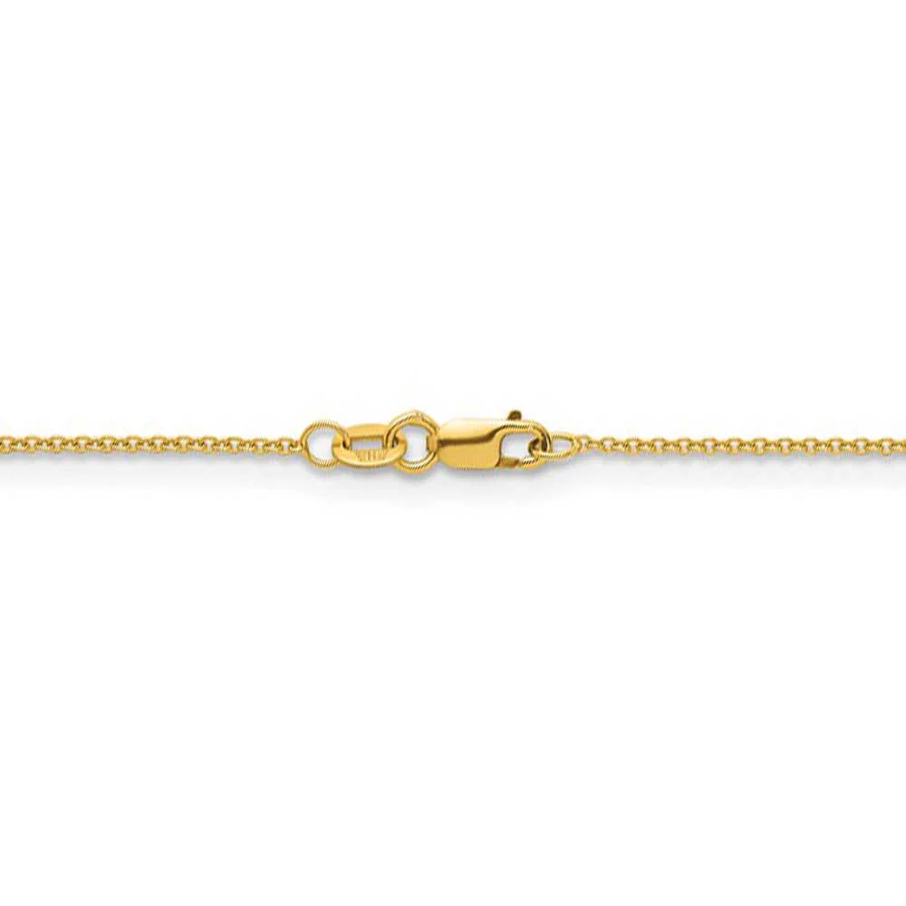 18K Yellow Gold 20 Inch Cable Chain - Image 3