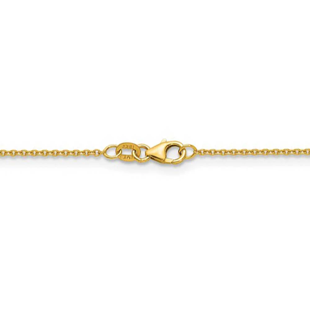 18K 1.5mm 20 Inch Cable Chain - Image 3