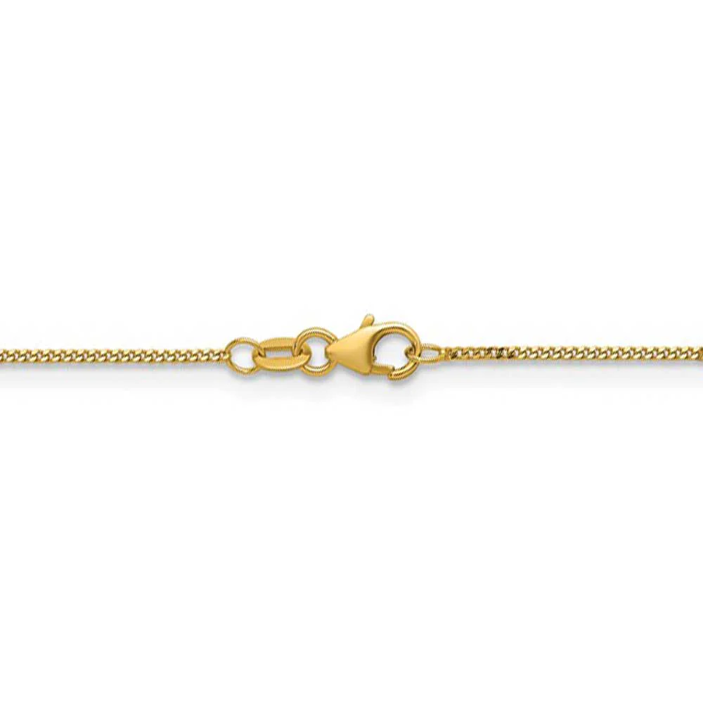 18K 1.2MM 20 Inch Curb Chain - Image 3