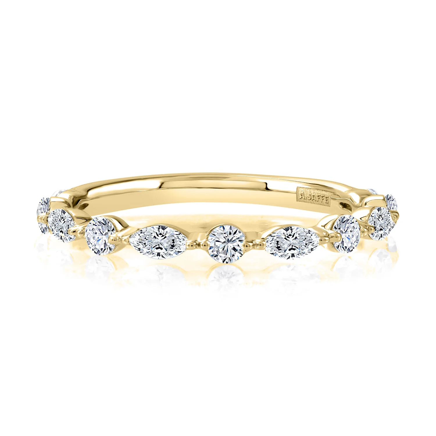 A.JAFFE 14K Diamond Wedding Band