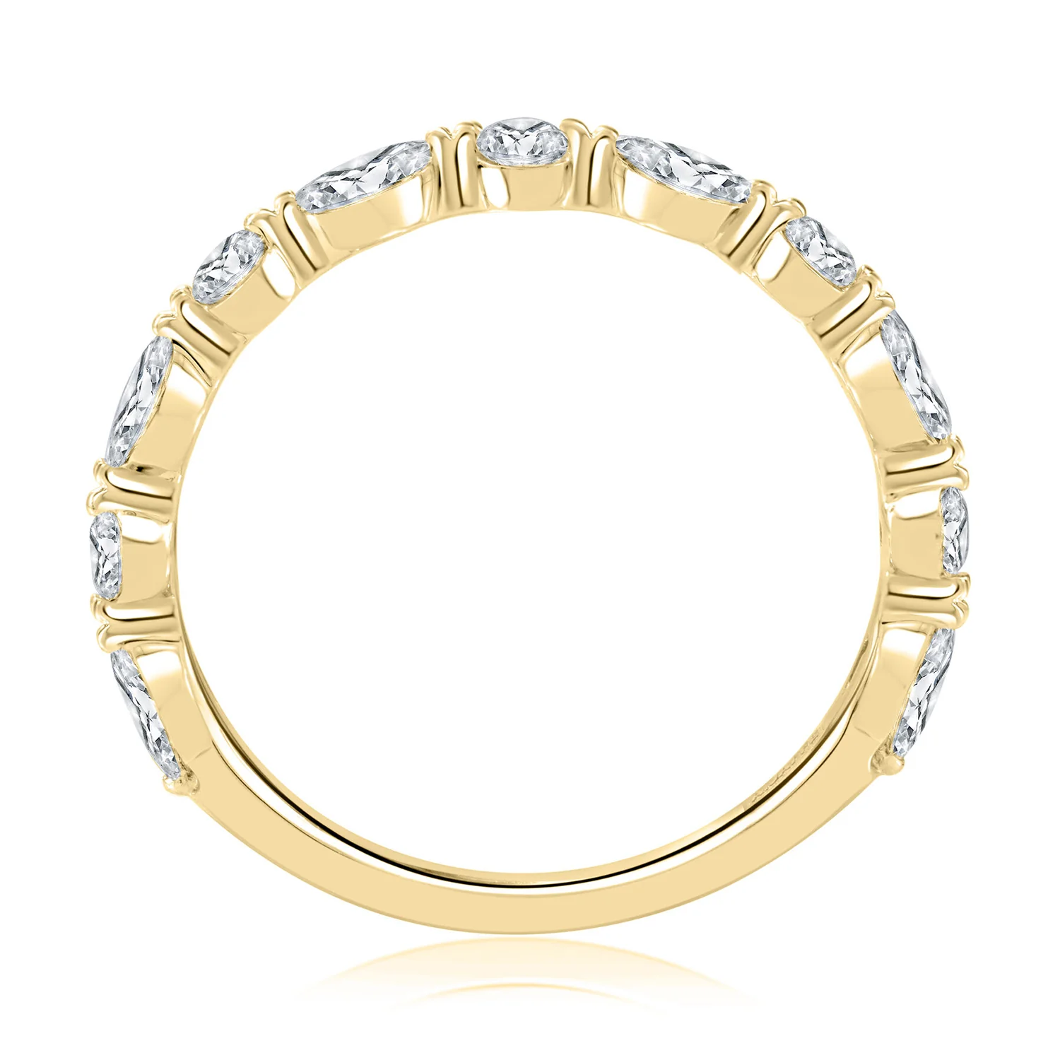 A.JAFFE 14K Diamond Wedding Band - Image 2
