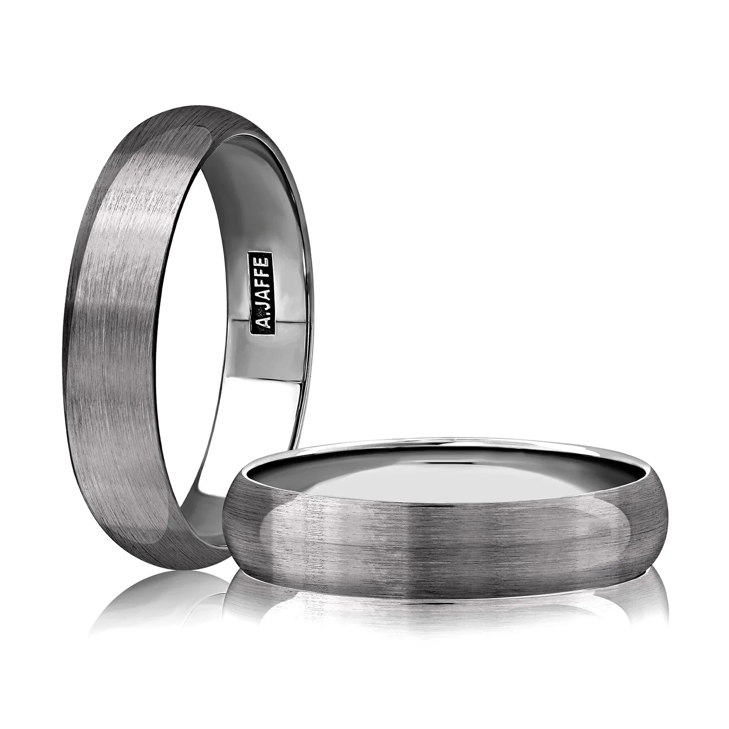 A.JAFFE 14K Gray Gold Wedding Band - Image 2