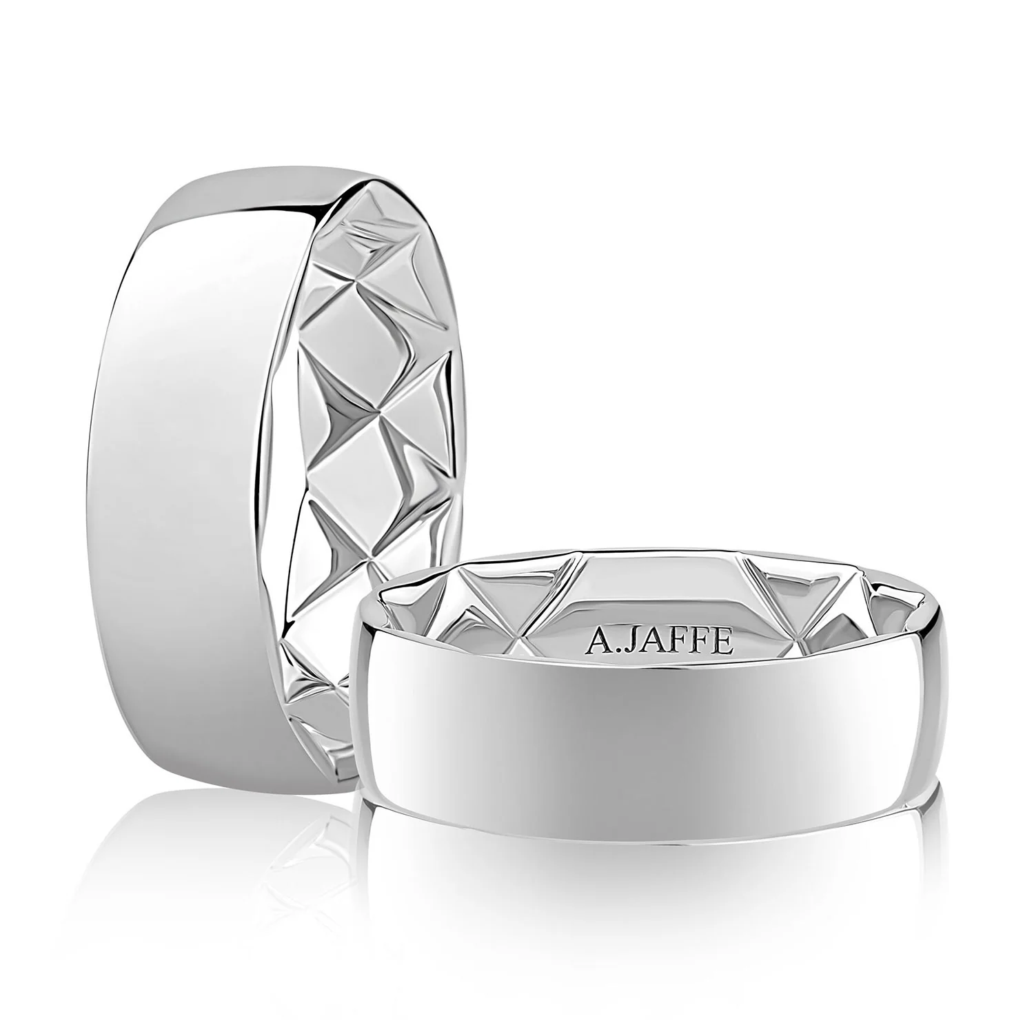 A.JAFFE 14K Quilted Wedding Band - Image 2