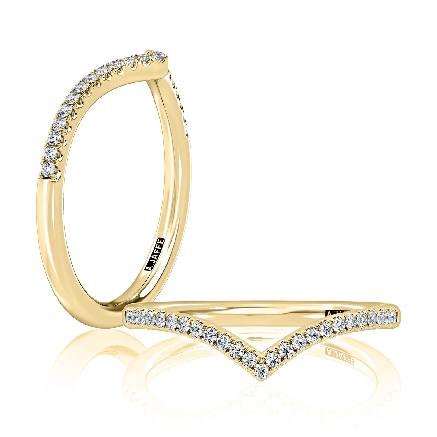 A.JAFFE 14K Diamond Wedding Band - Image 3