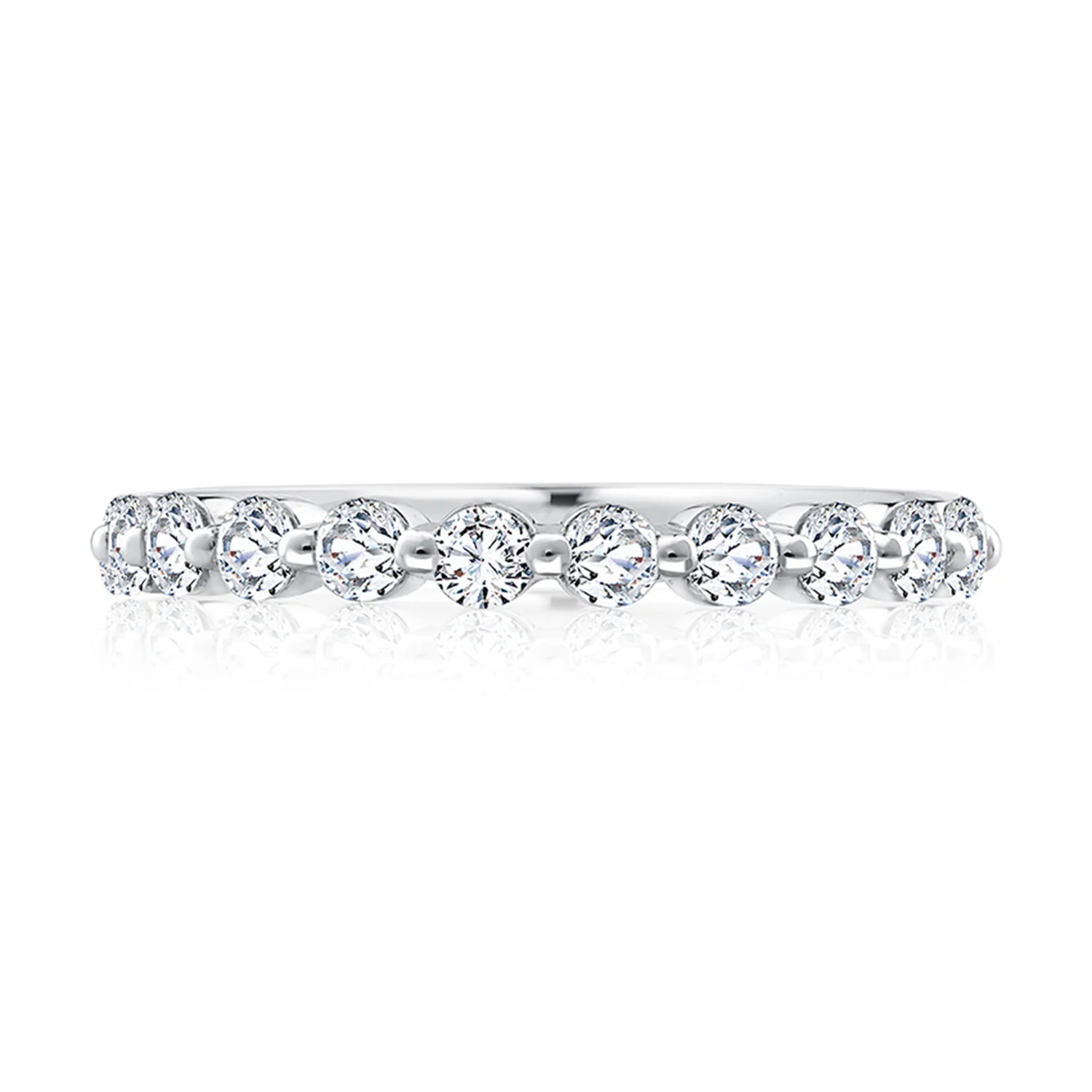 A.JAFFE 14K Diamond Wedding Band