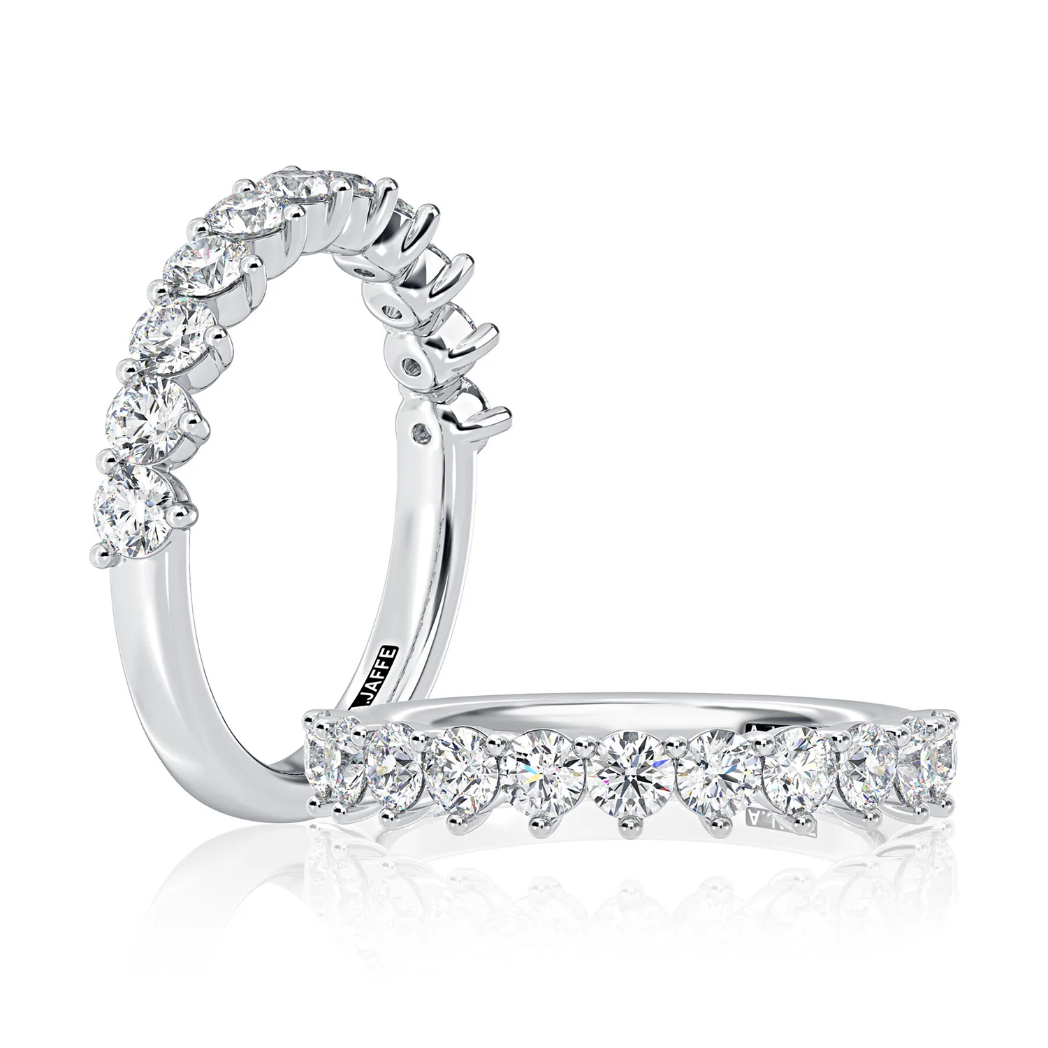 A.JAFFE Diamond Wedding Band - Image 3