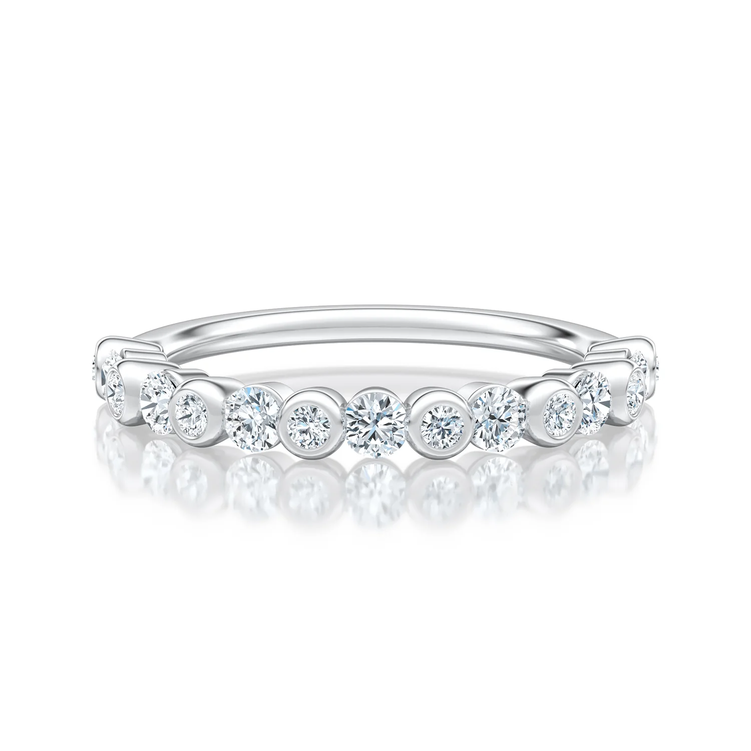 A.JAFFE 14K Diamond Wedding Band