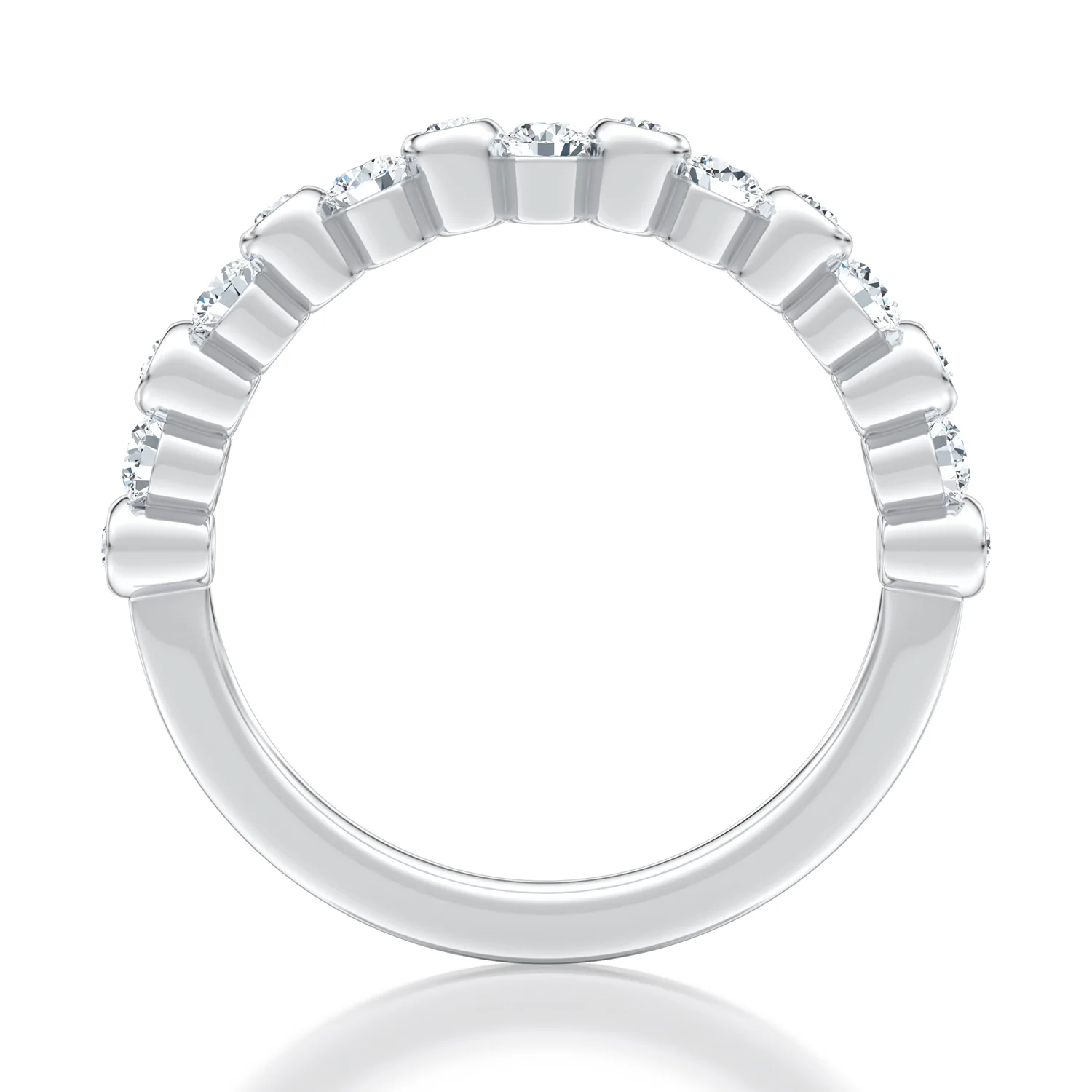 A.JAFFE 14K Diamond Wedding Band - Image 2