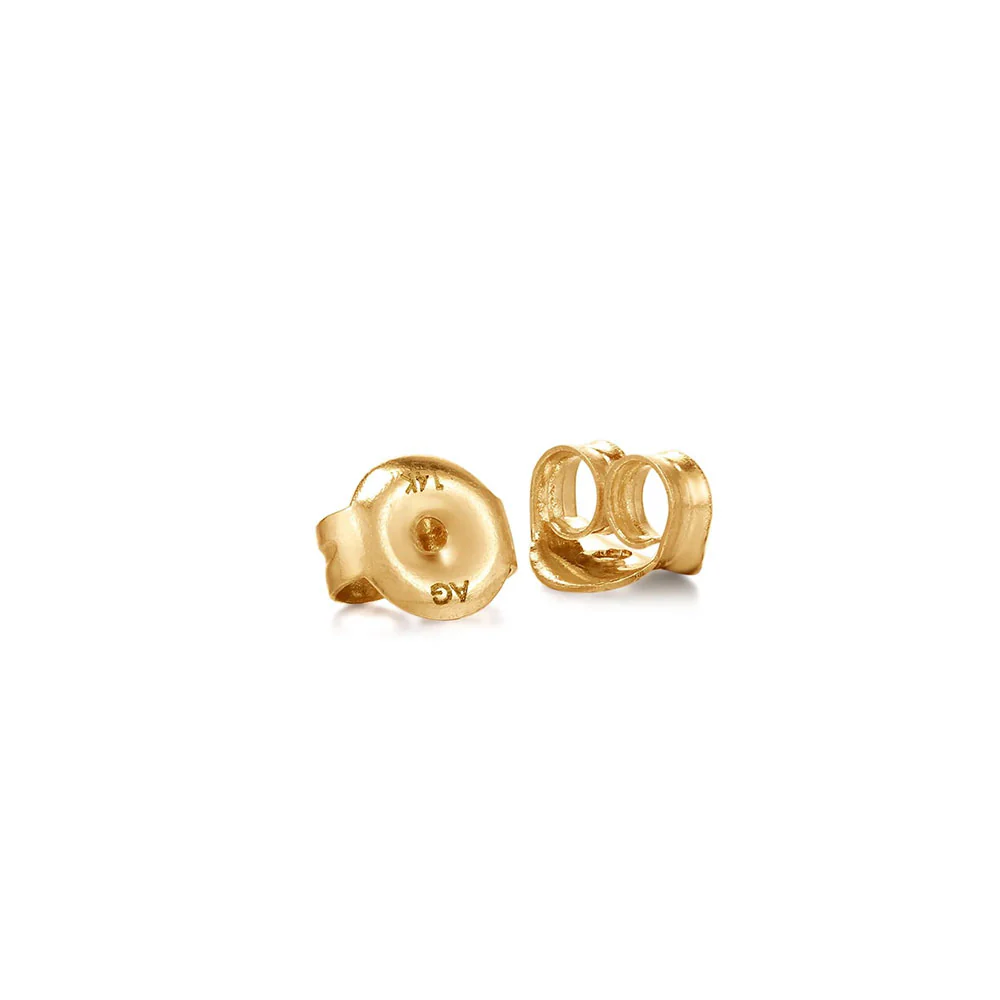 Aurelie Gi 14K Bey Graduated Bezel Diamond Stud Earrings - Image 5
