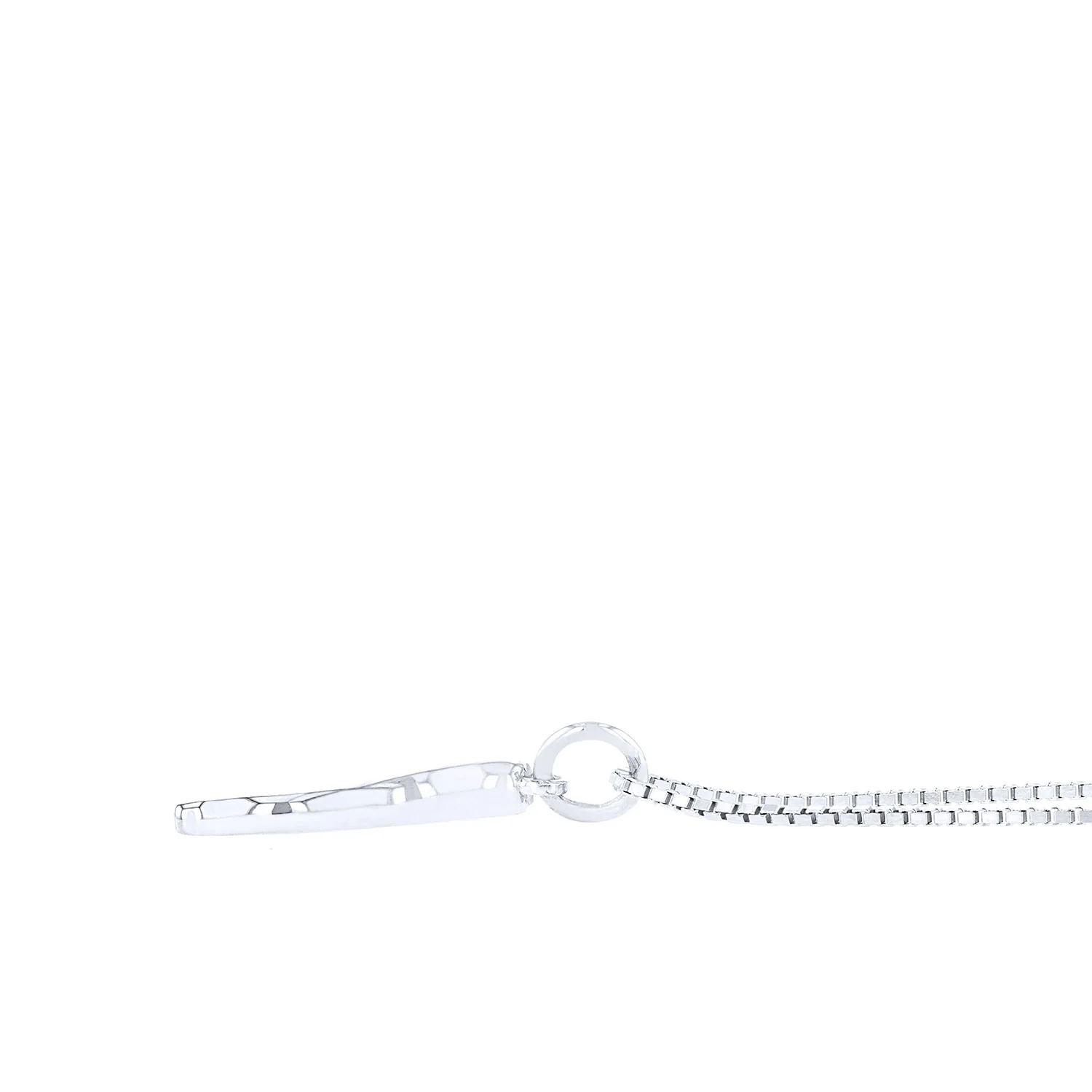 Bella Cosa Custom 14K WG Medium Italian Horn Charm - Image 2