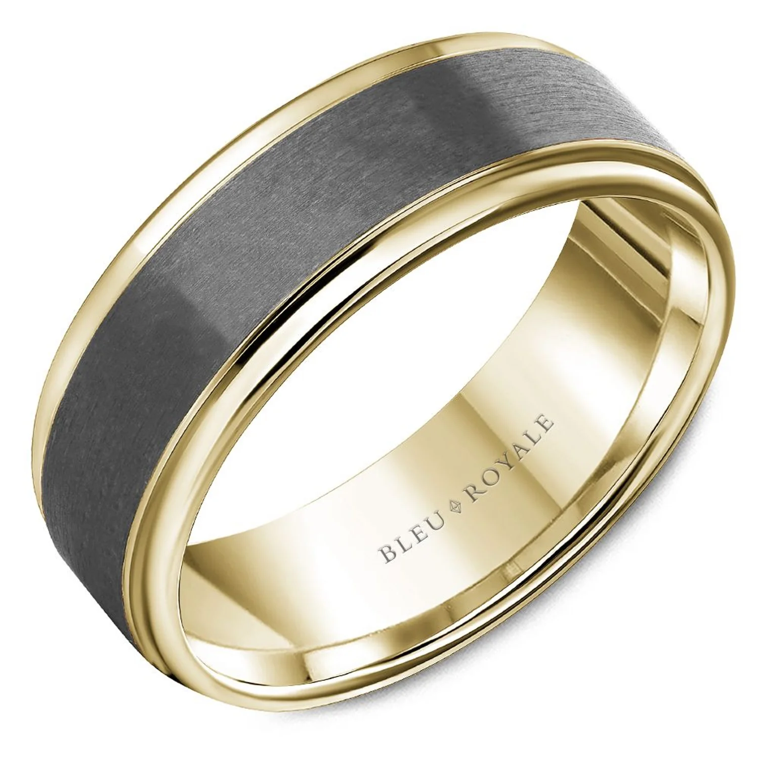 Bleu Royale 14K and Tantalum 7.5MM Wedding Band