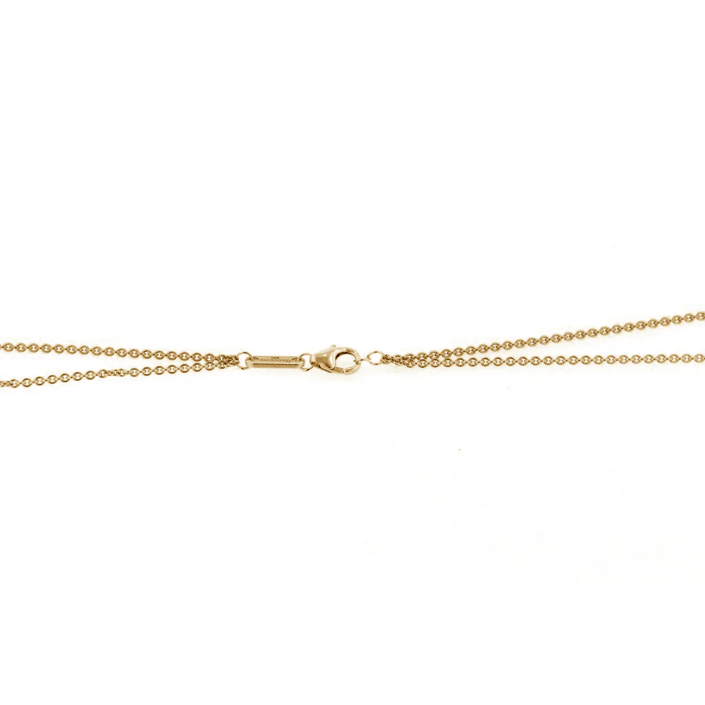 Breuning Sterling Silver Yellow Overlay Two-Row 20 Inch Cable Chain
