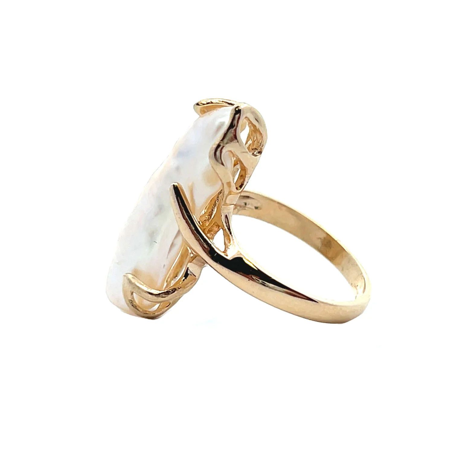 Estate 14K Freshwater Pearl Ring - Image 2