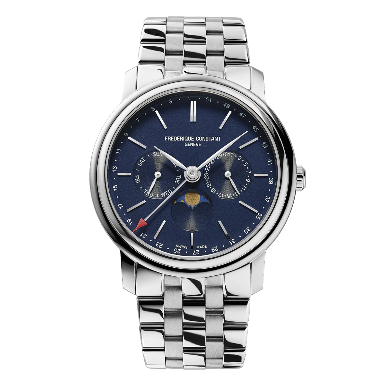 Frederique Constant Classics Index Business Timer Watch - 40mm