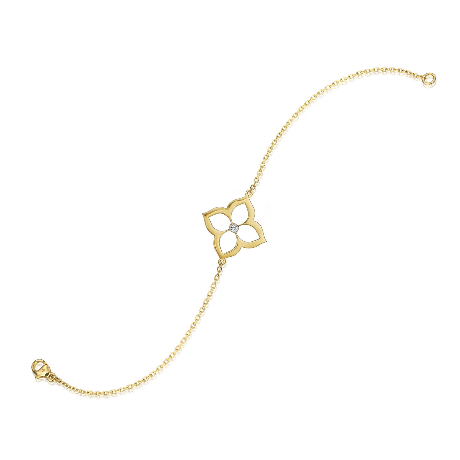 Gumuchian 18K Small Diamond Lotus Bracelet