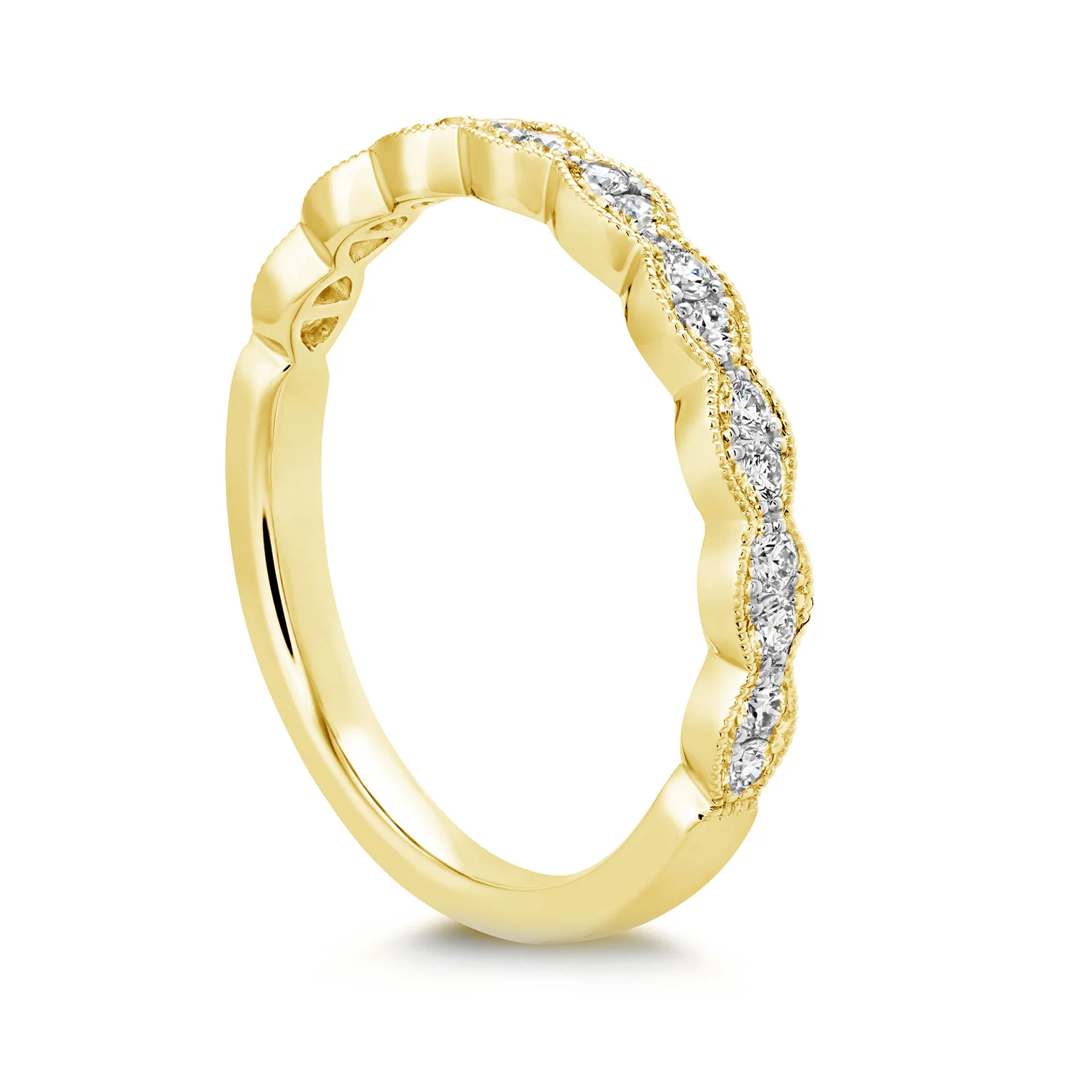 Hearts On Fire 18K Lorelei Milgrain Diamond Band - Image 3