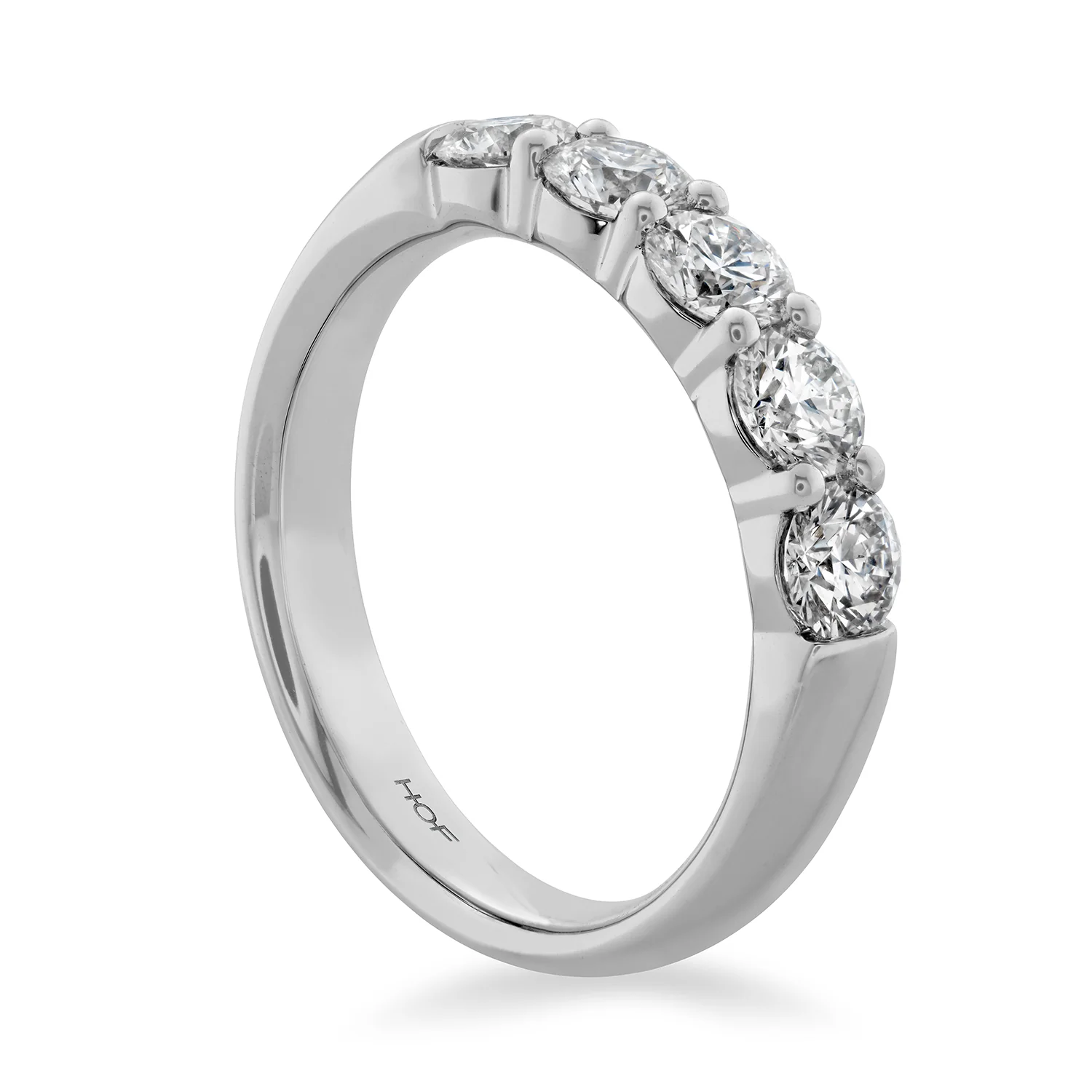 Hearts On Fire 18K Signature 5 Stone Diamond Band - Image 2