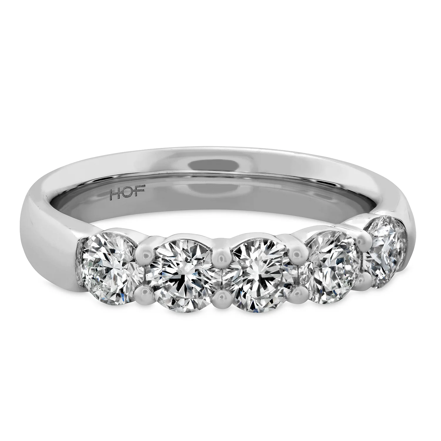 Hearts On Fire 18K Signature 5 Stone Diamond Band - Image 3