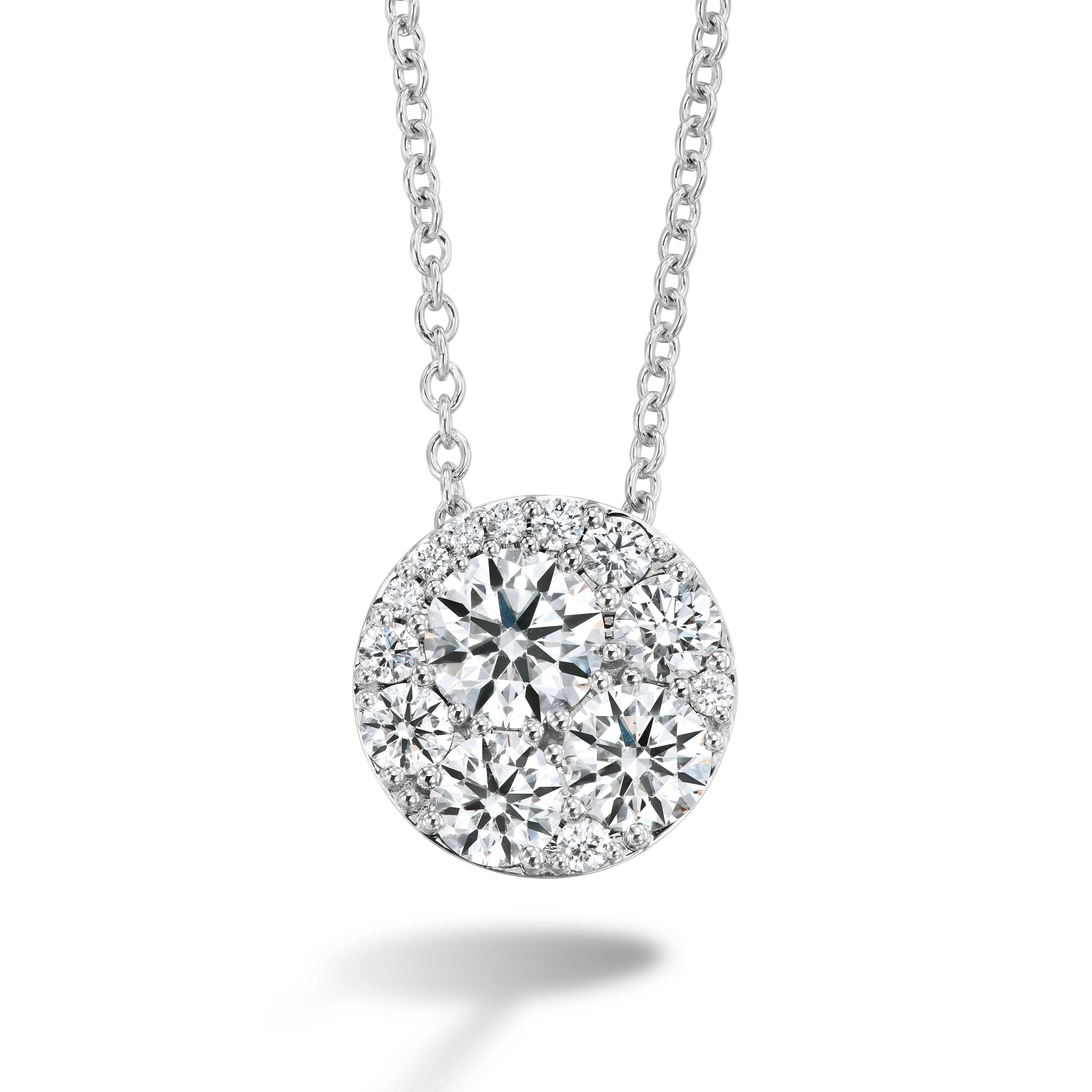 Hearts On Fire 18K Tessa Diamond Circle Pendant - 0.52ctw
