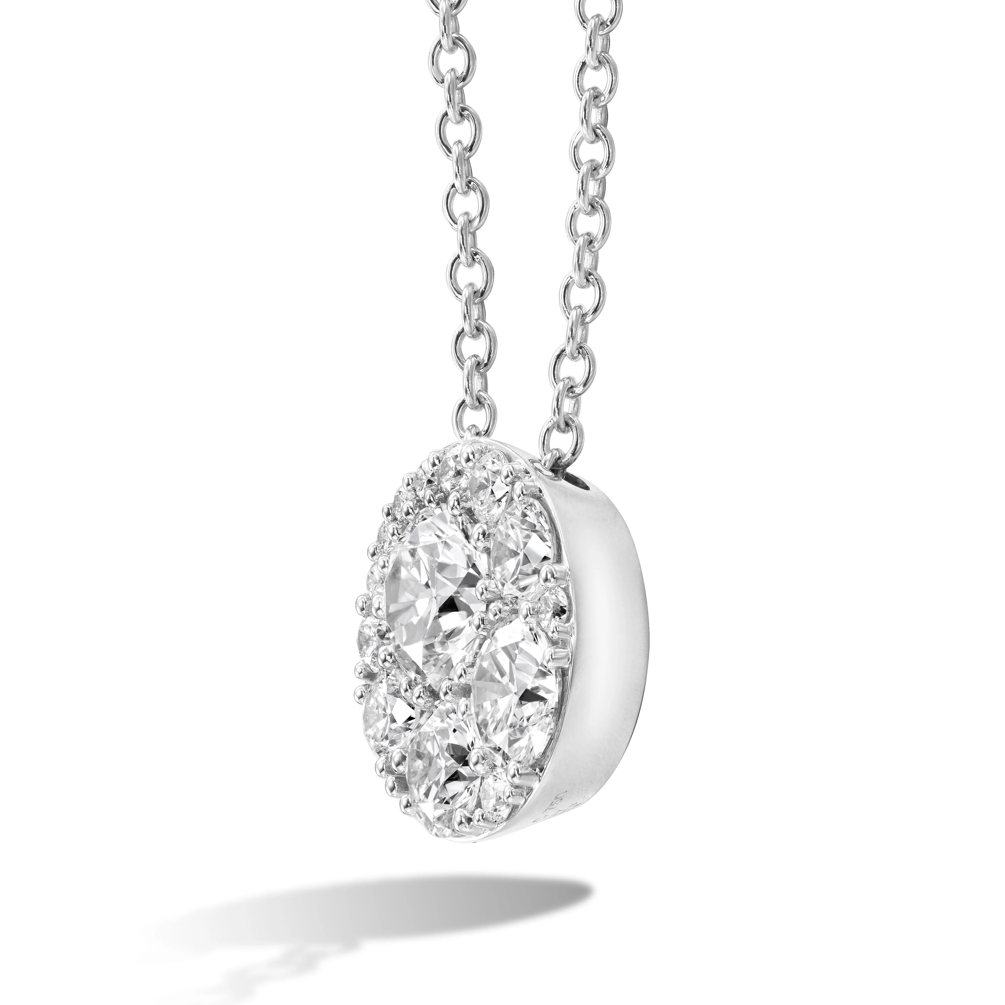 Hearts On Fire 18K Tessa Diamond Circle Pendant - 0.52ctw - Image 2