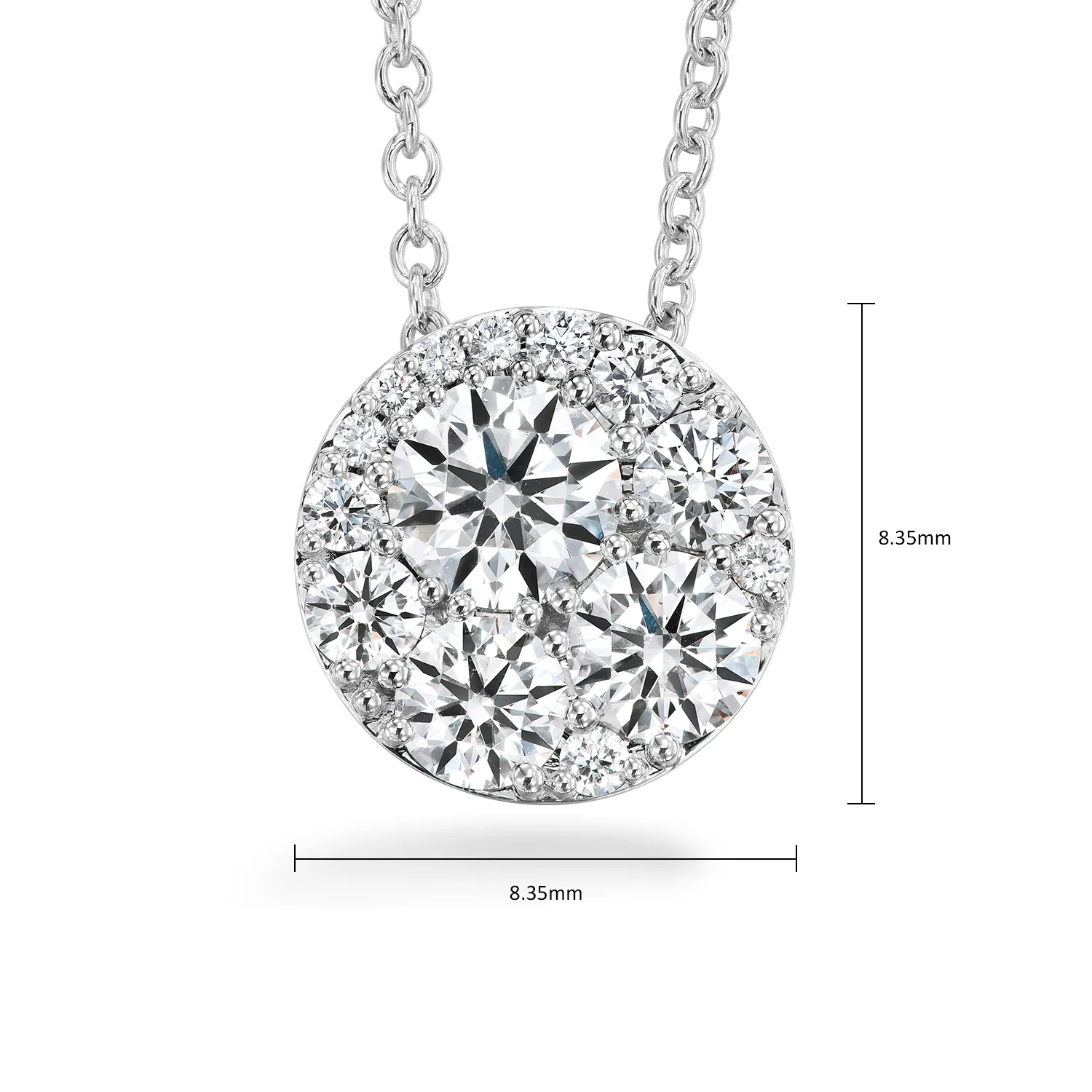Hearts On Fire 18K Tessa Diamond Circle Pendant - 0.52ctw - Image 5