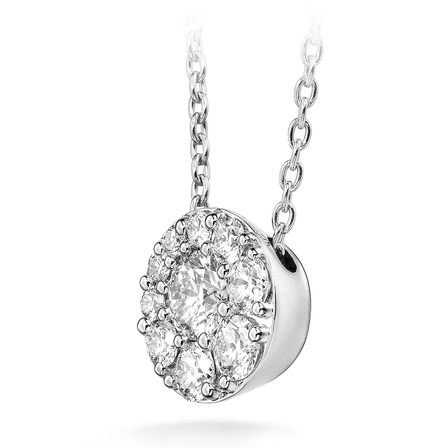 Hearts On Fire 18K Tessa Diamond Circle Pendant - 1.55ctw - Image 2