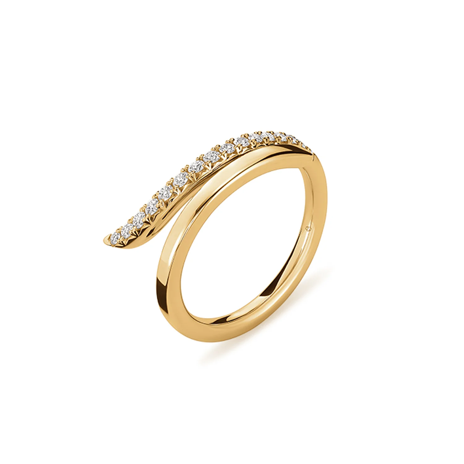 Hearts On Fire 18K VELA French Diamond Pavé Ring - Image 2