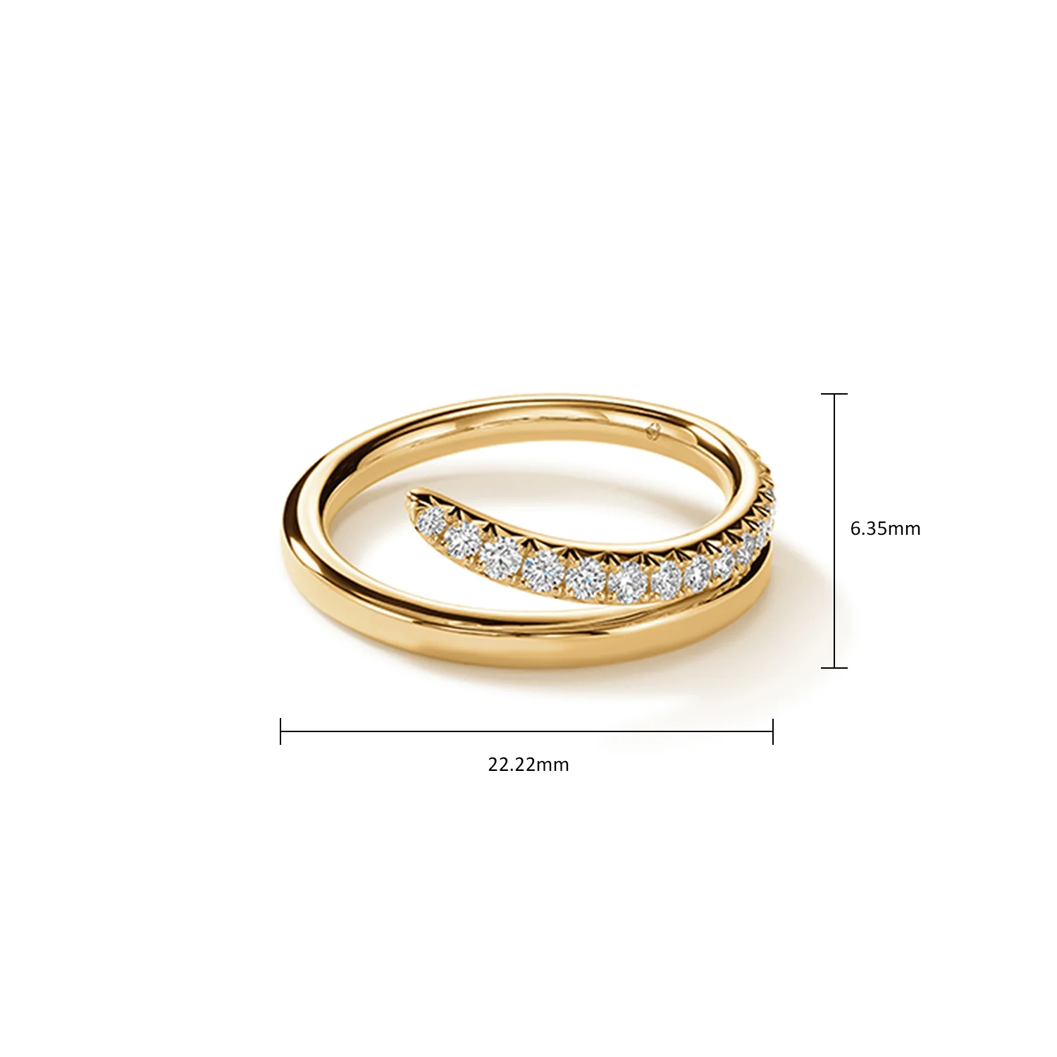 Hearts On Fire 18K VELA French Diamond Pavé Ring - Image 4