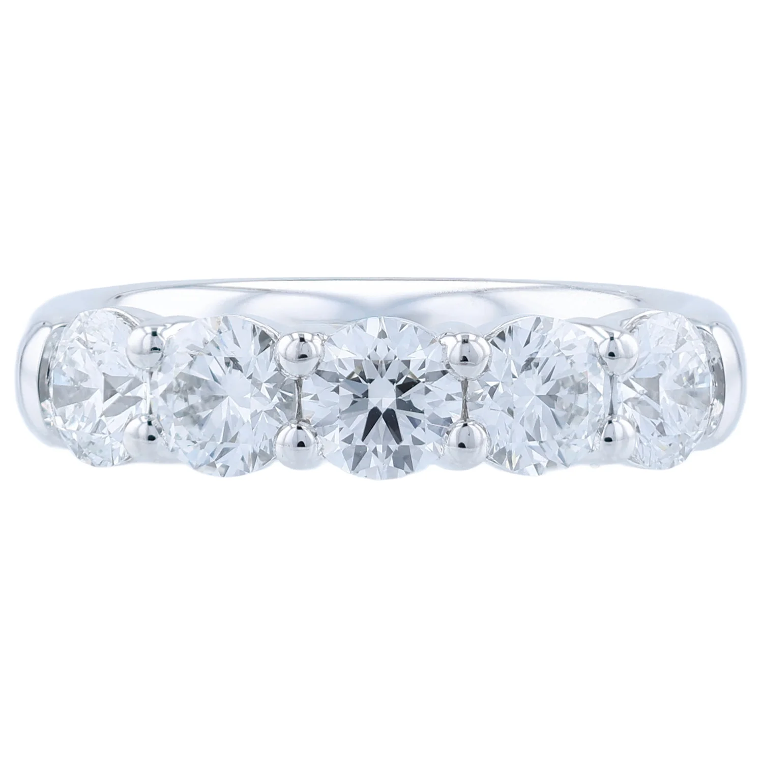 Hearts On Fire Platinum Signature 5-Stone Diamond Band - 2.05ctw