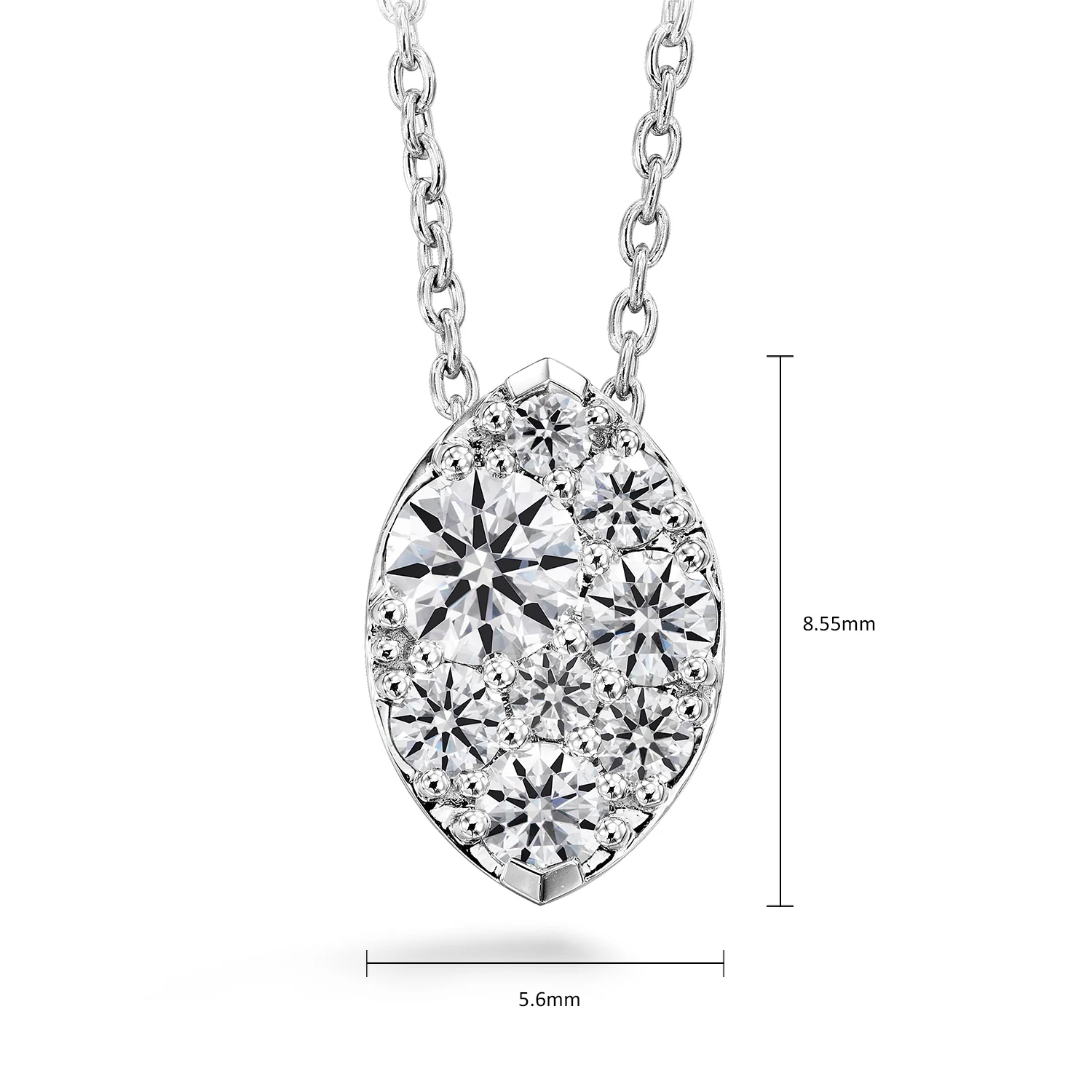 Hearts On Fire 18K Tessa Navette Diamond Pendant - 0.26ctw - Image 4