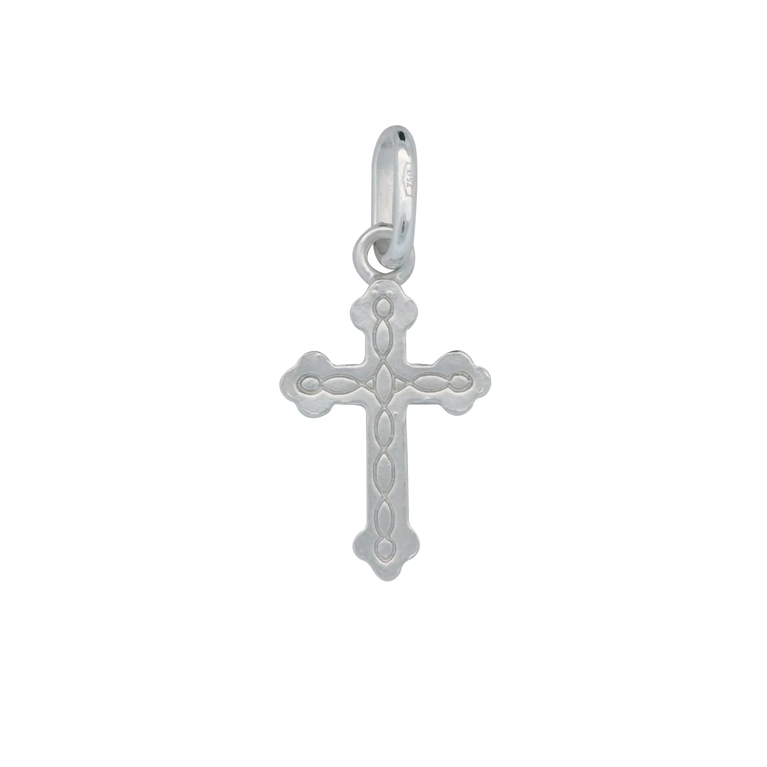 Italian 18K Cross Pendant - Small - Image 2