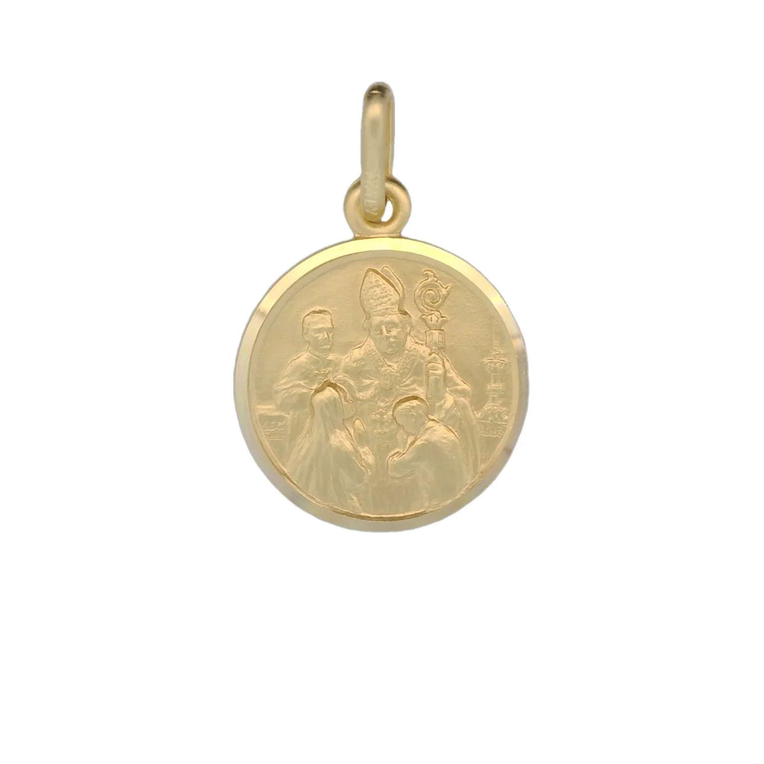 Italian 18K Coined Confirmation Medal - 15MM