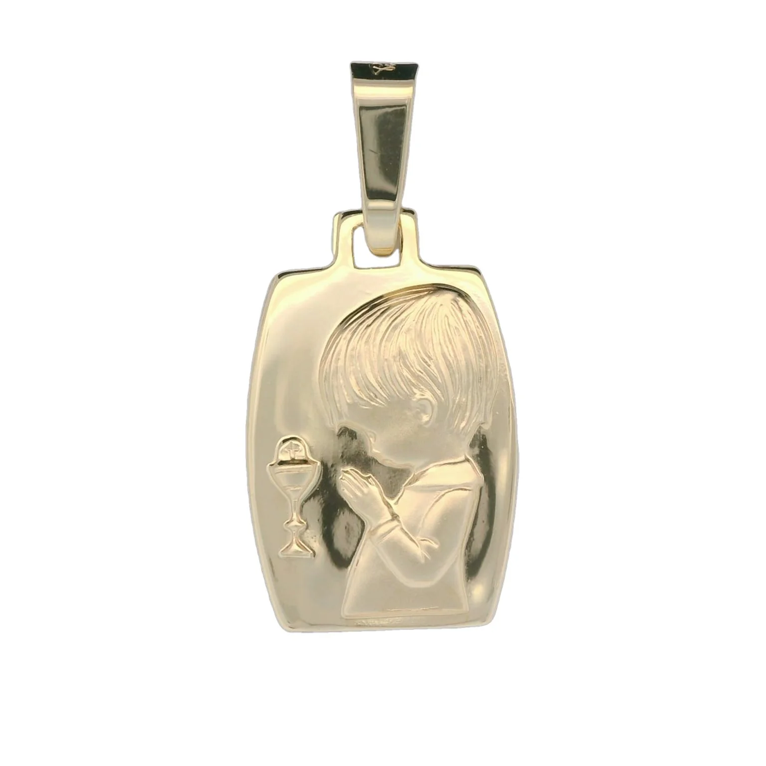 Italian 18K First Communion Child with Chalice Pendant