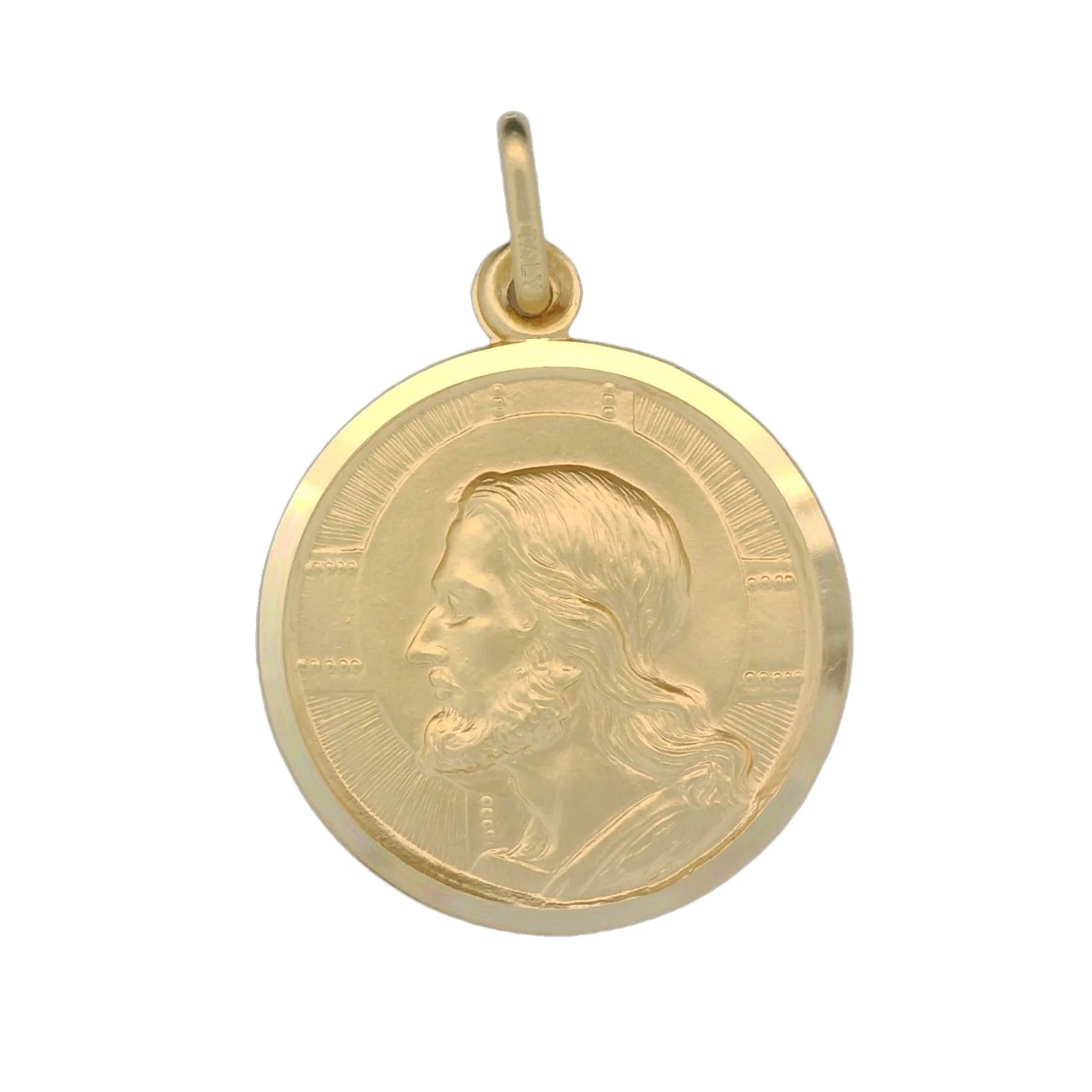 Italian 18K Coined Redeemer Medal -21MM