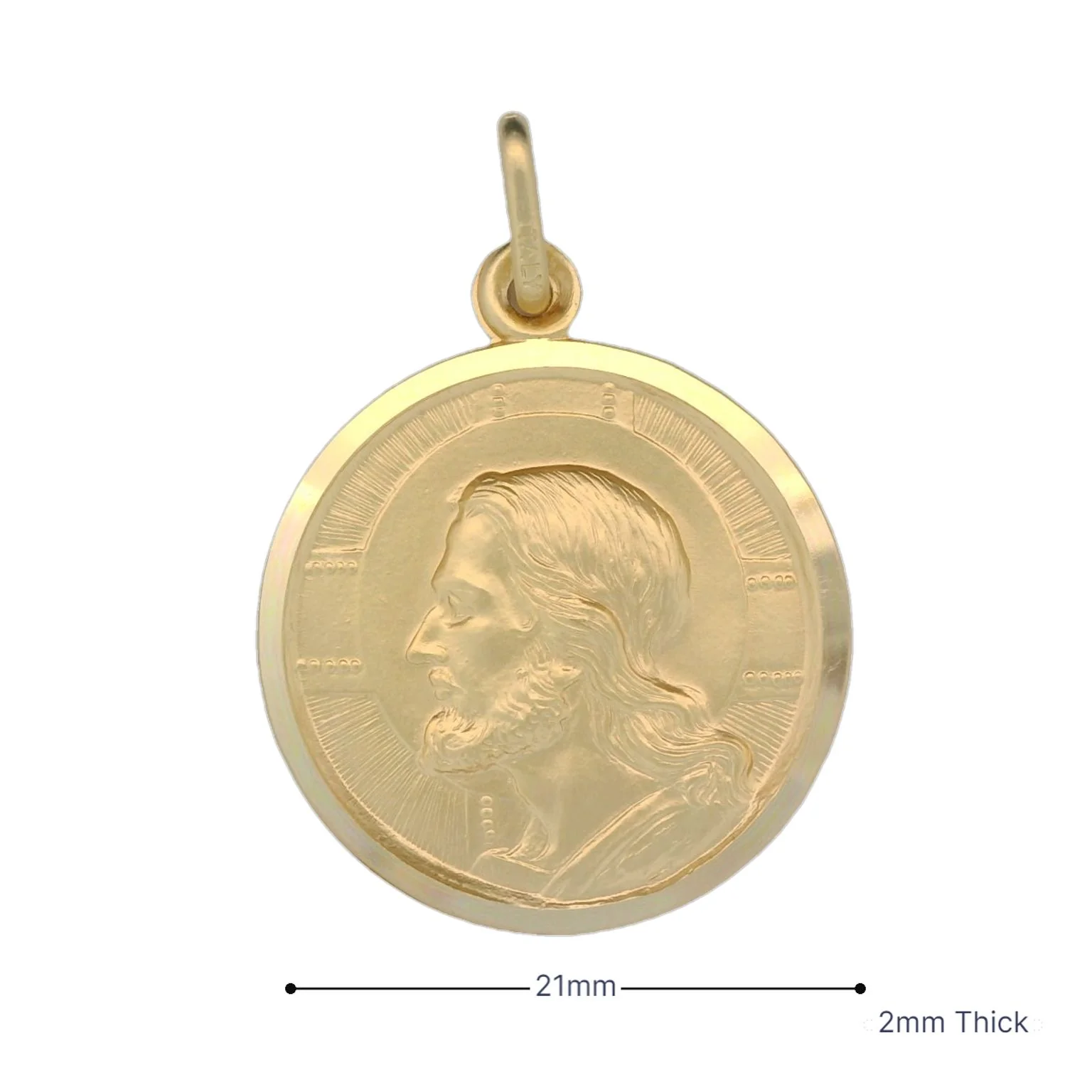 Italian 18K Coined Redeemer Medal - 21MM - Image 3