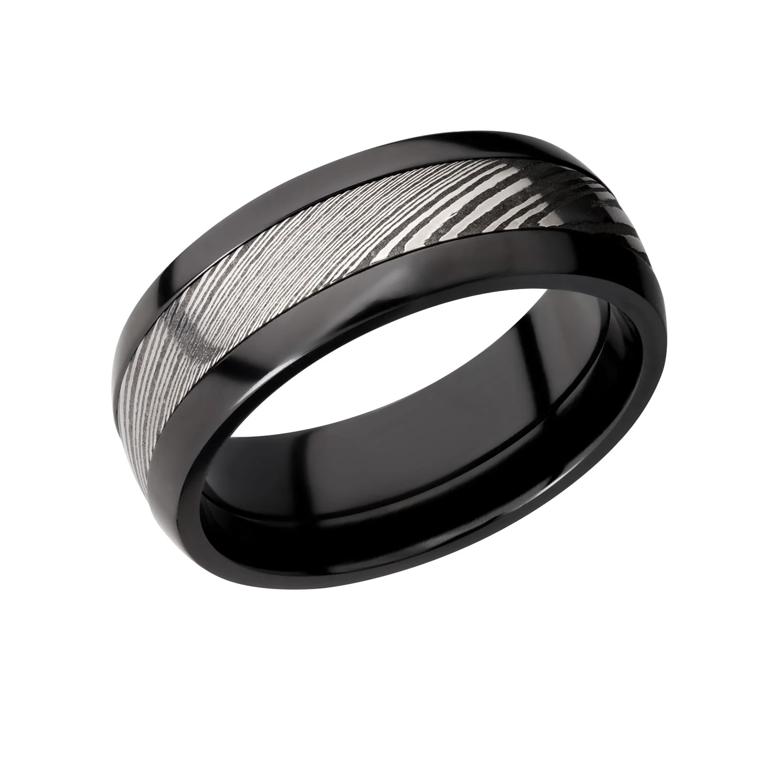 Lashbrook Mens Damascus Steel Ring