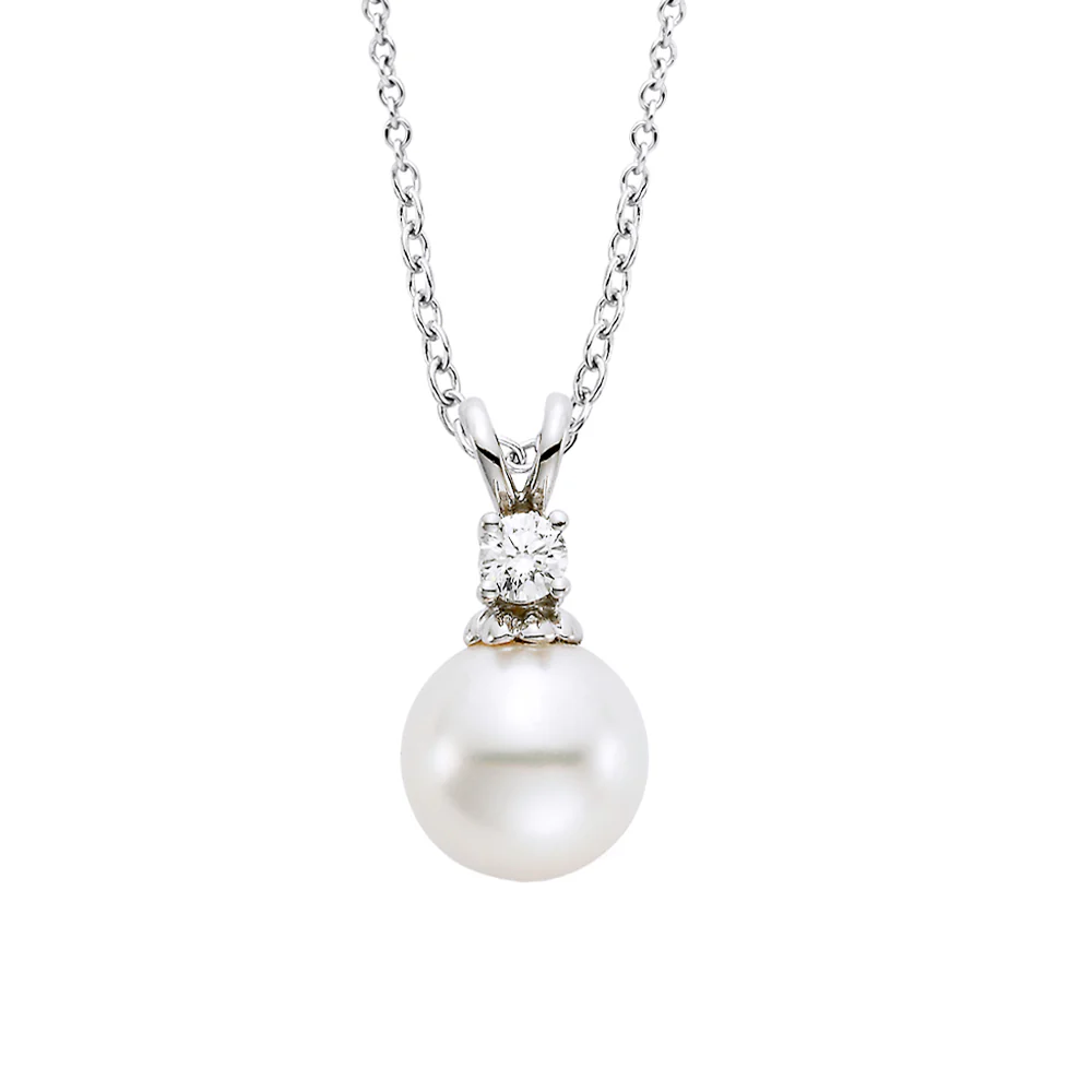 Mastoloni 18K Akoya Pearl and Diamond Pendant